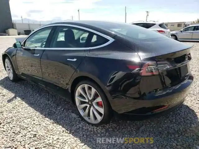 3 Photograph of a damaged car 5YJ3E1EB6KF237272 TESLA MODEL 3 2019