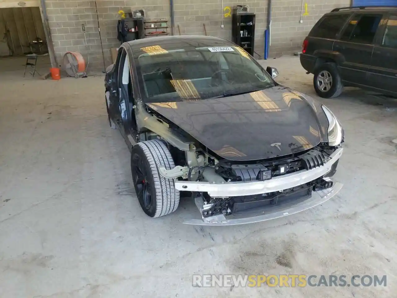 9 Photograph of a damaged car 5YJ3E1EB6KF237577 TESLA MODEL 3 2019