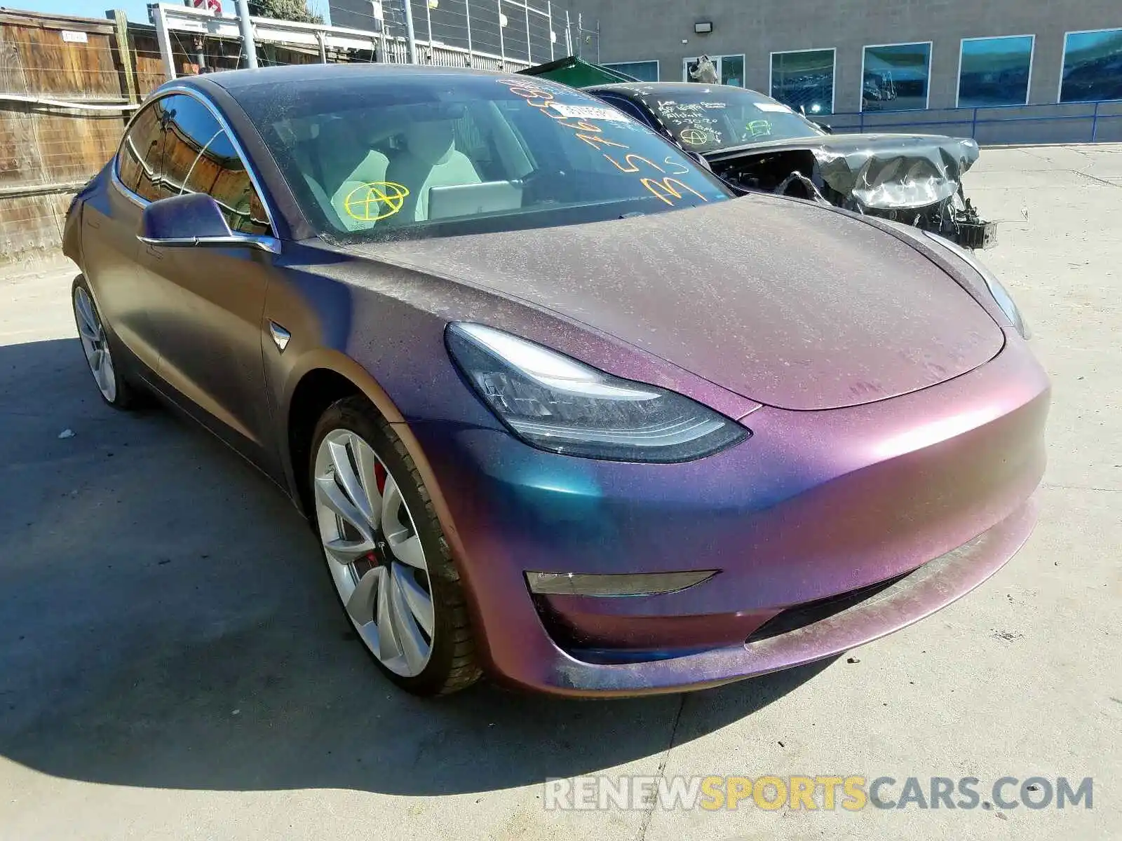 1 Фотография поврежденного автомобиля 5YJ3E1EB6KF238289 TESLA MODEL 3 2019