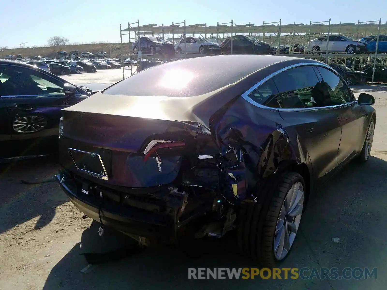 4 Photograph of a damaged car 5YJ3E1EB6KF238289 TESLA MODEL 3 2019