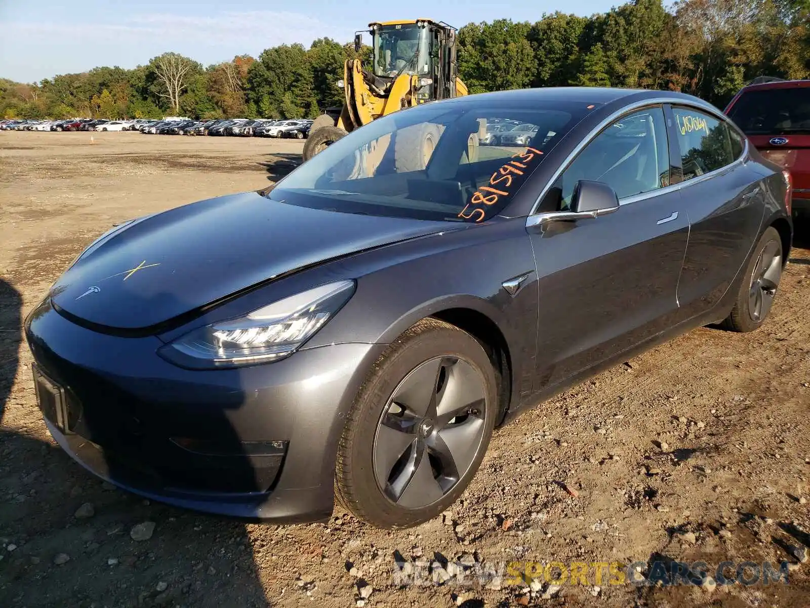 2 Photograph of a damaged car 5YJ3E1EB6KF359422 TESLA MODEL 3 2019