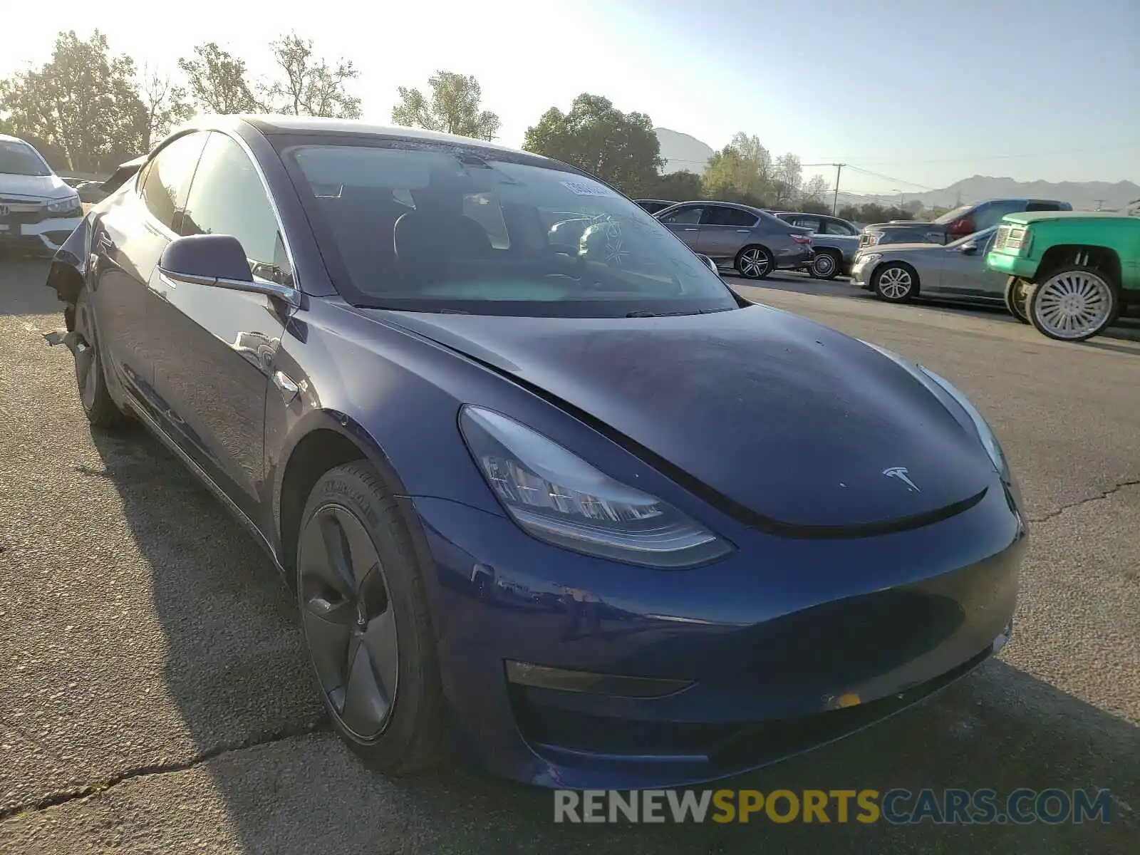 1 Фотография поврежденного автомобиля 5YJ3E1EB6KF361512 TESLA MODEL 3 2019