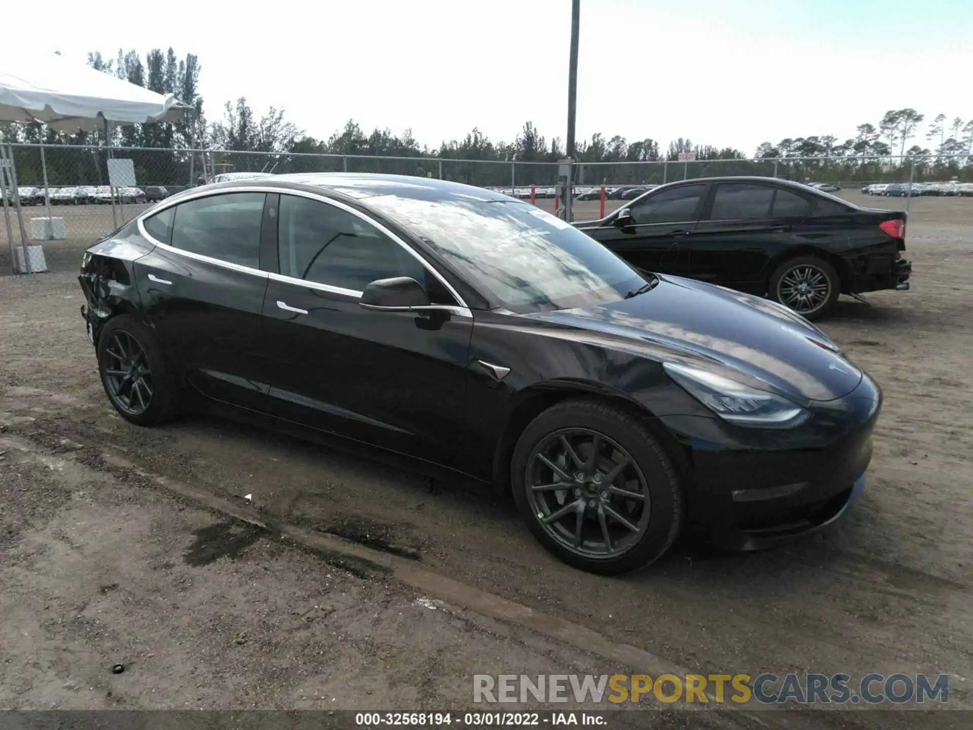 1 Photograph of a damaged car 5YJ3E1EB6KF384305 TESLA MODEL 3 2019