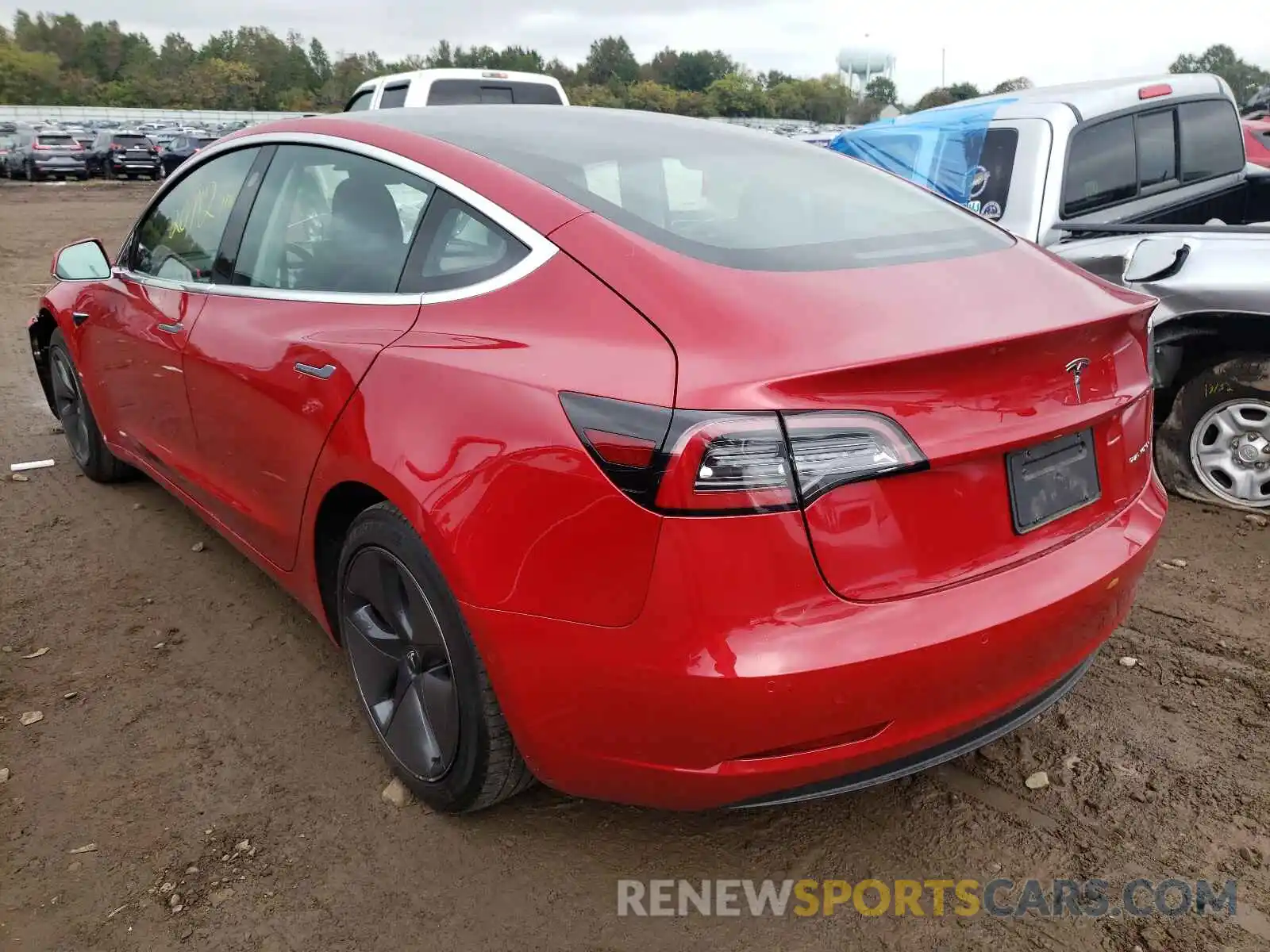 3 Photograph of a damaged car 5YJ3E1EB6KF387155 TESLA MODEL 3 2019