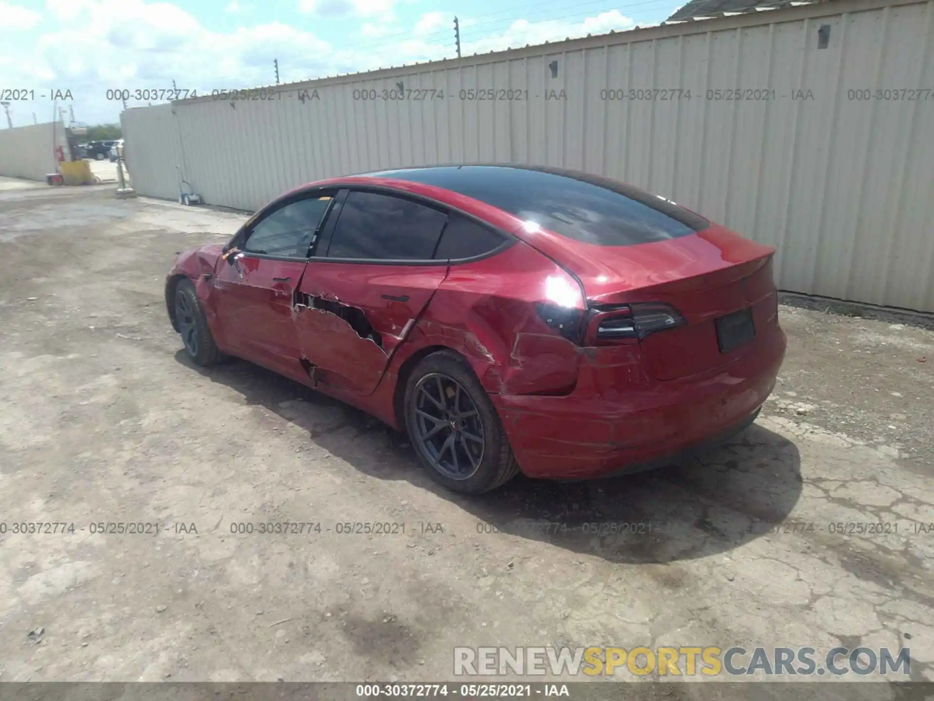 3 Photograph of a damaged car 5YJ3E1EB6KF387284 TESLA MODEL 3 2019