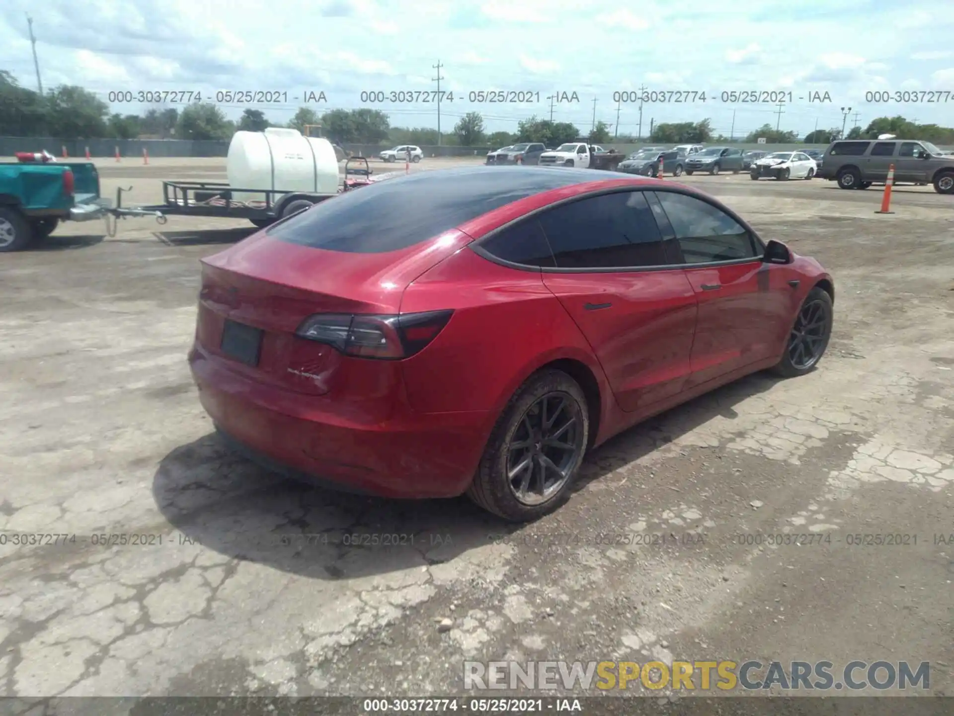 4 Photograph of a damaged car 5YJ3E1EB6KF387284 TESLA MODEL 3 2019