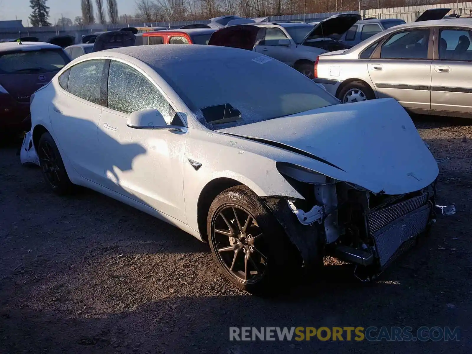 1 Photograph of a damaged car 5YJ3E1EB6KF388497 TESLA MODEL 3 2019