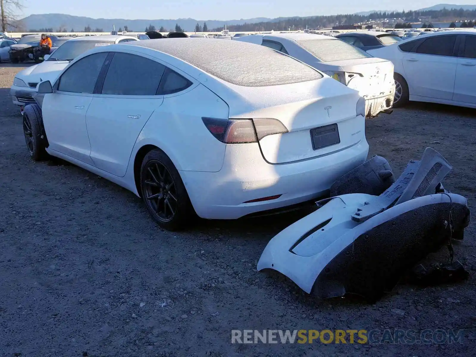 3 Photograph of a damaged car 5YJ3E1EB6KF388497 TESLA MODEL 3 2019