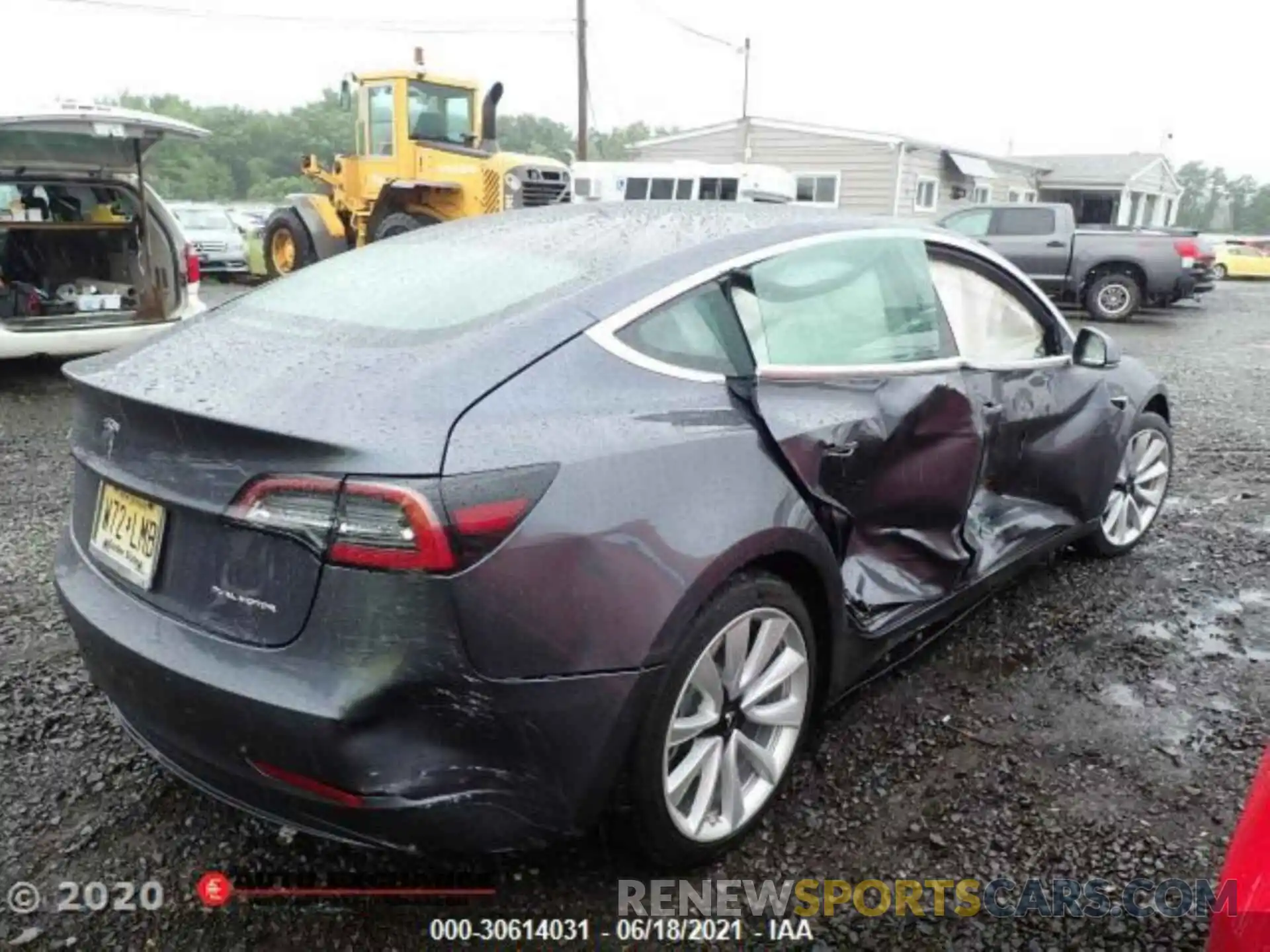 3 Photograph of a damaged car 5YJ3E1EB6KF389200 TESLA MODEL 3 2019