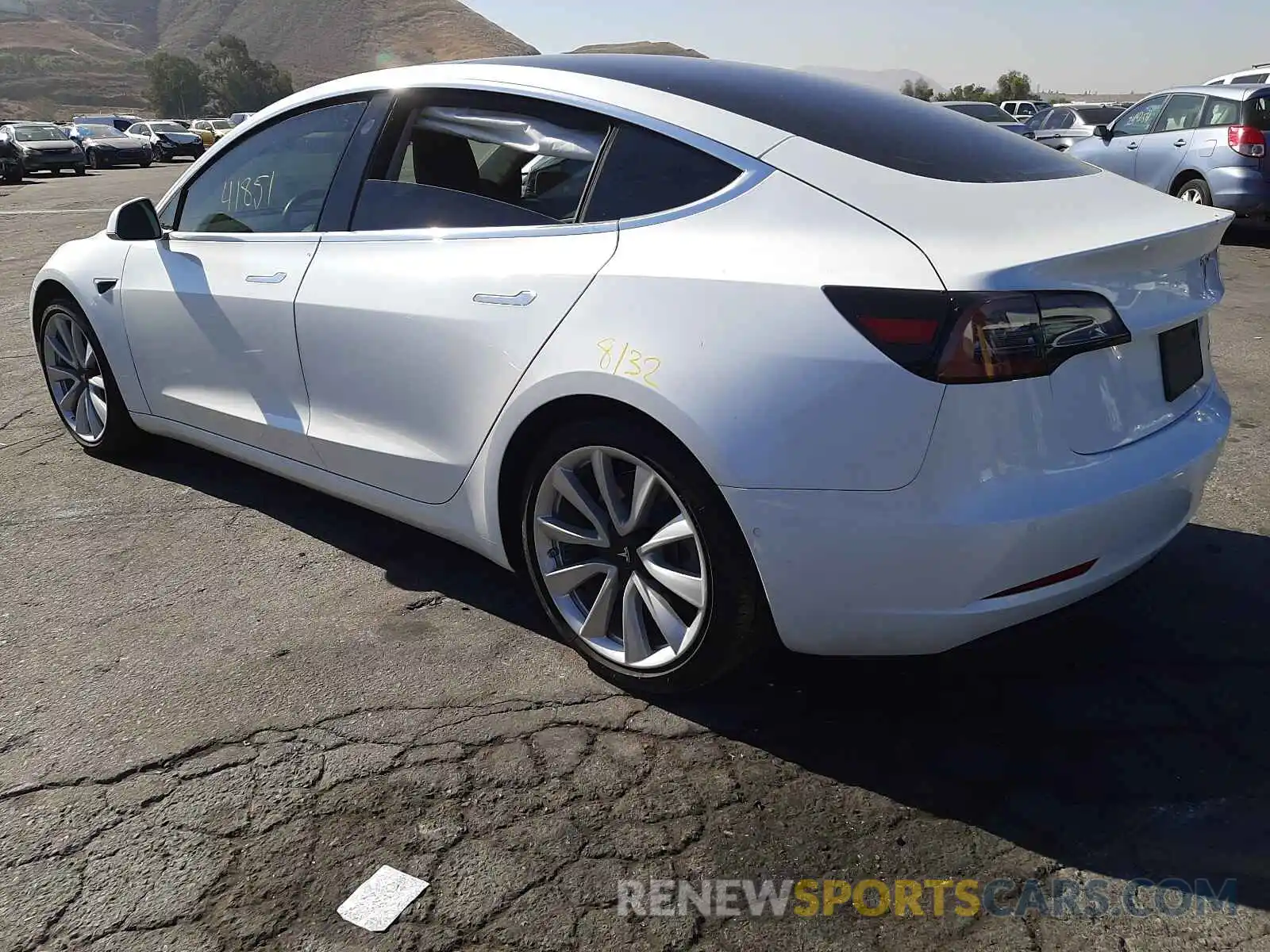 3 Photograph of a damaged car 5YJ3E1EB6KF390119 TESLA MODEL 3 2019