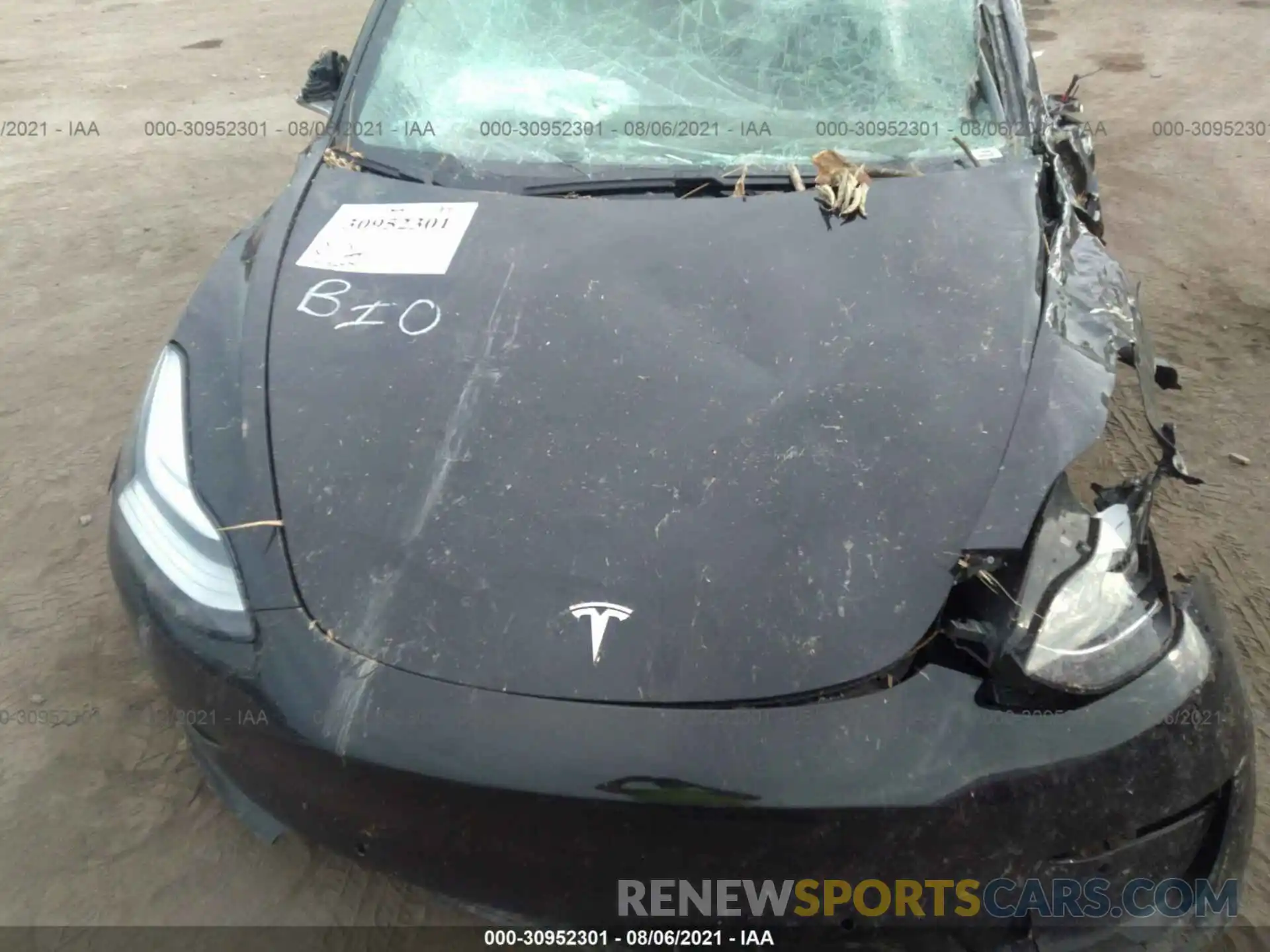 10 Photograph of a damaged car 5YJ3E1EB6KF390508 TESLA MODEL 3 2019