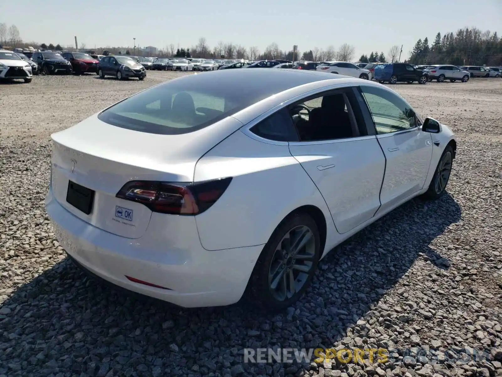 4 Photograph of a damaged car 5YJ3E1EB6KF393926 TESLA MODEL 3 2019