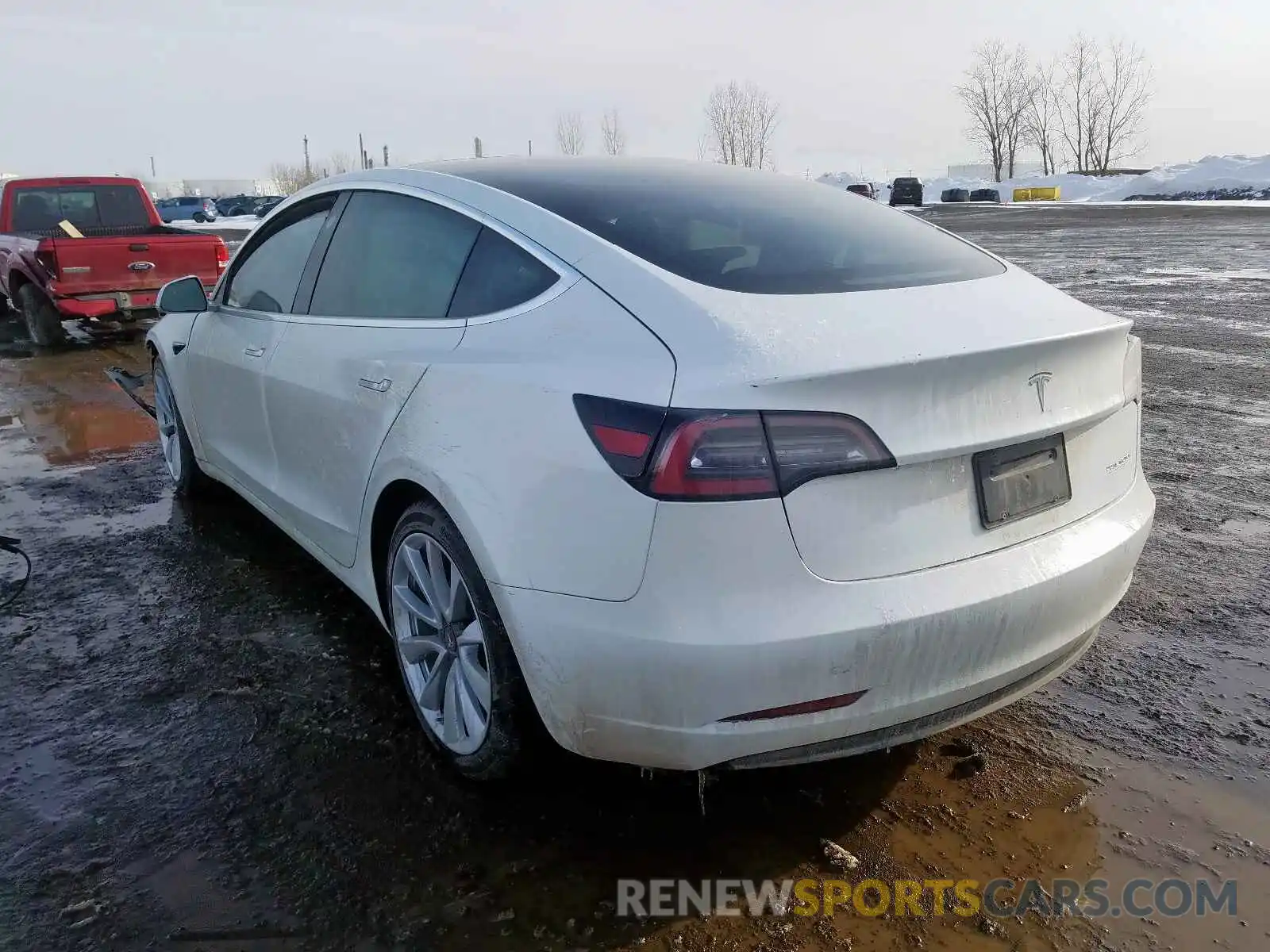 3 Photograph of a damaged car 5YJ3E1EB6KF429565 TESLA MODEL 3 2019