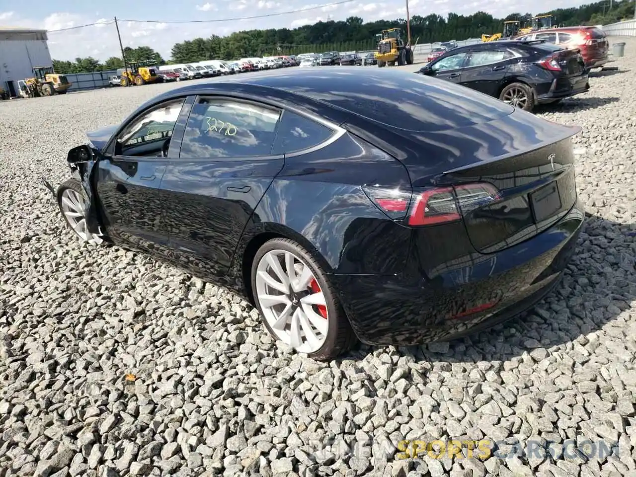 3 Photograph of a damaged car 5YJ3E1EB6KF434622 TESLA MODEL 3 2019