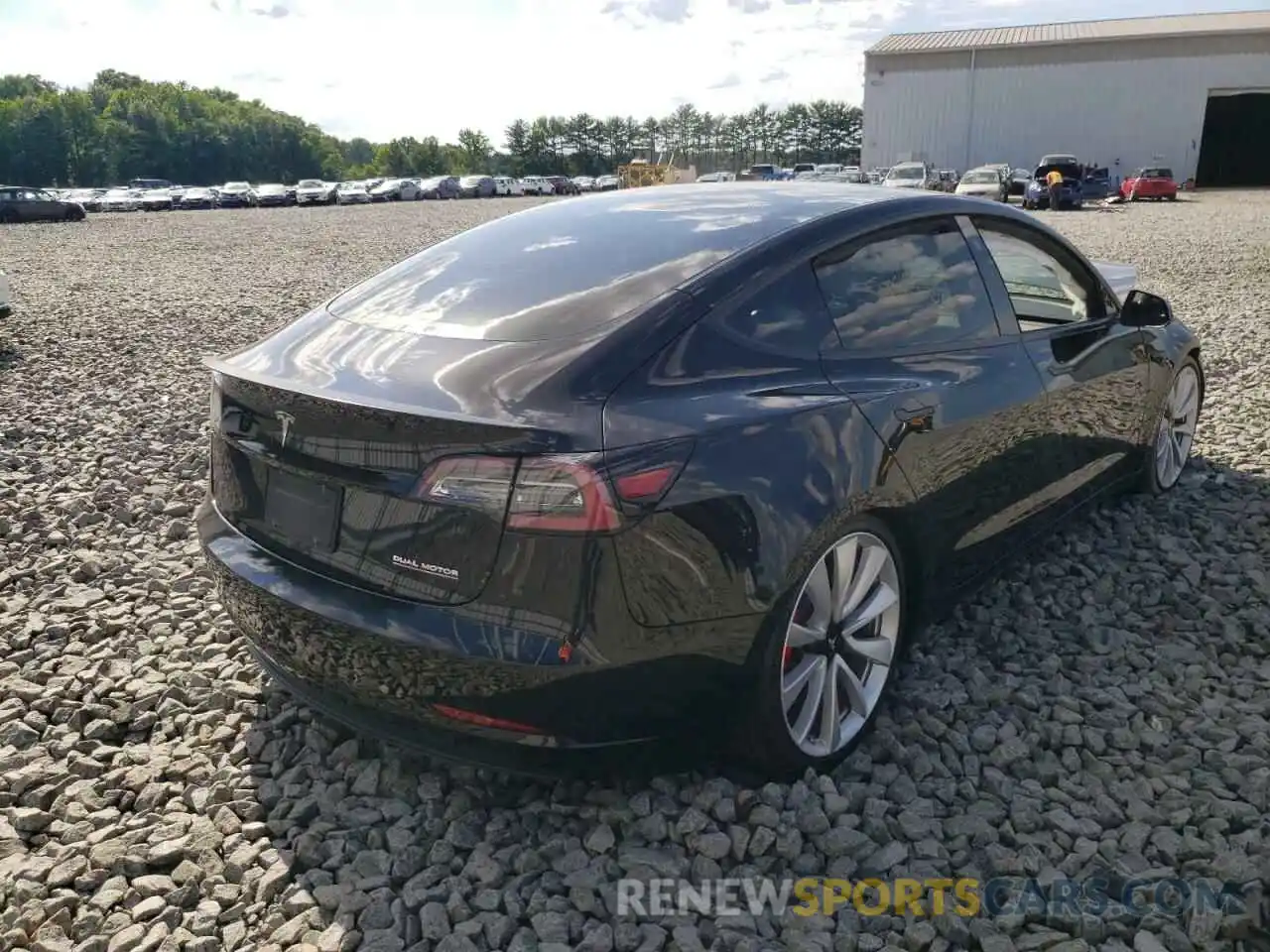 4 Фотография поврежденного автомобиля 5YJ3E1EB6KF434622 TESLA MODEL 3 2019