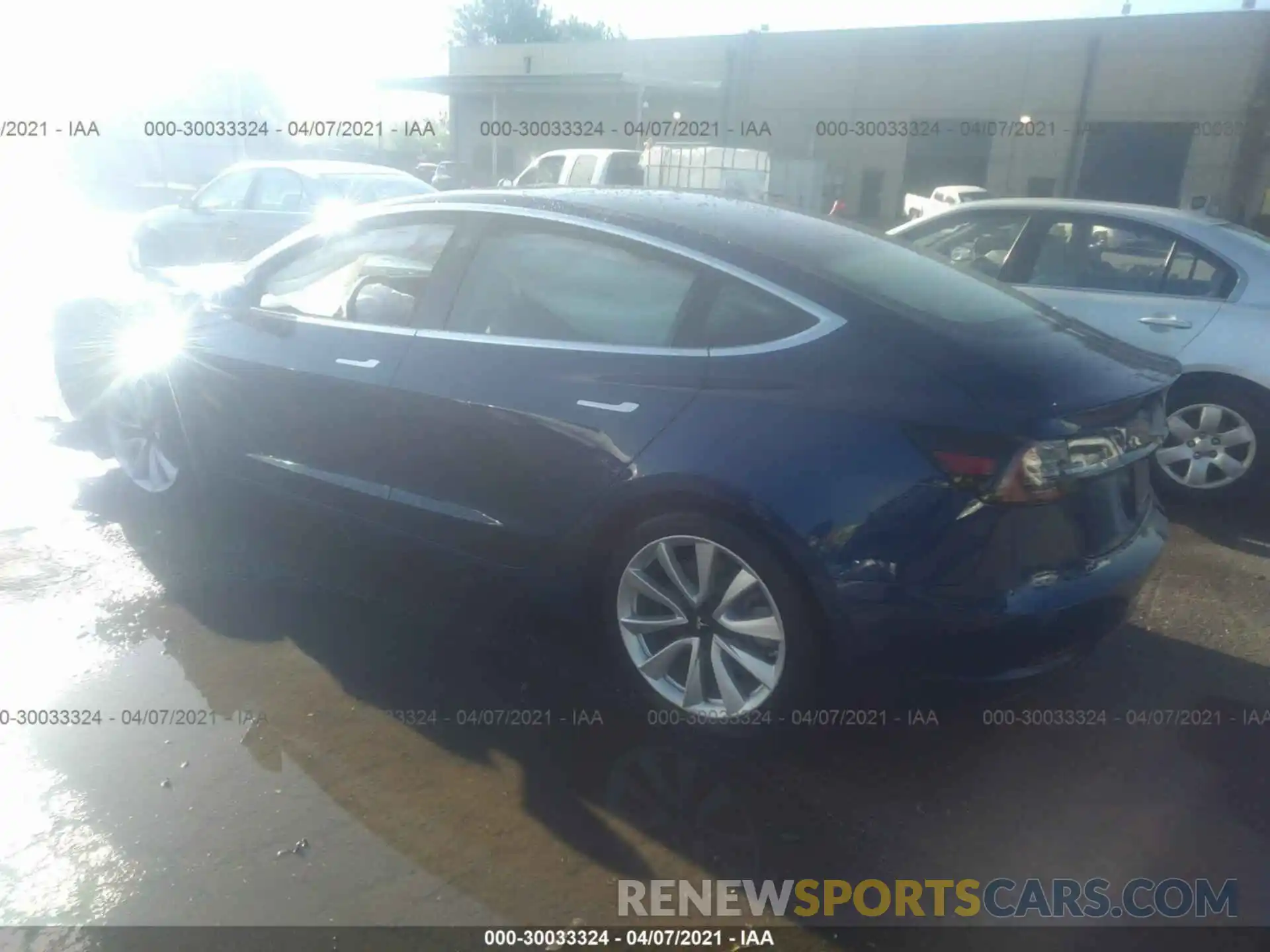 3 Photograph of a damaged car 5YJ3E1EB6KF437052 TESLA MODEL 3 2019