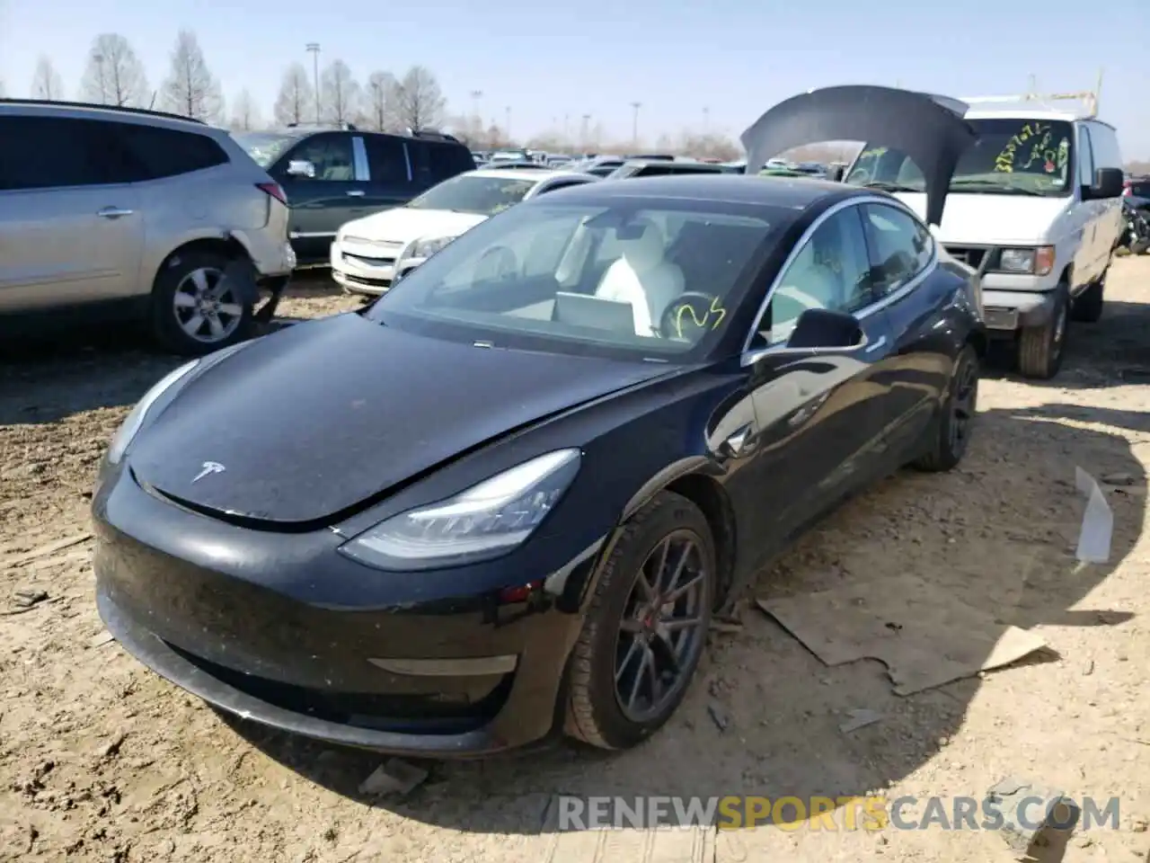 2 Фотография поврежденного автомобиля 5YJ3E1EB6KF437150 TESLA MODEL 3 2019