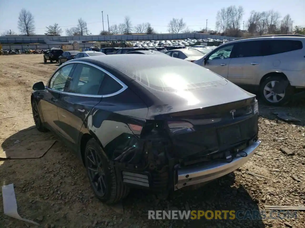 3 Photograph of a damaged car 5YJ3E1EB6KF437150 TESLA MODEL 3 2019