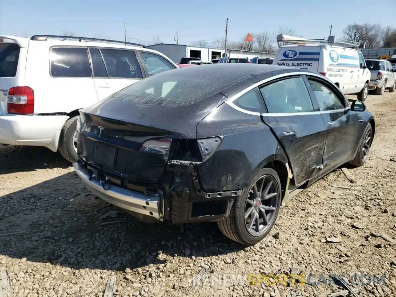 9 Photograph of a damaged car 5YJ3E1EB6KF437150 TESLA MODEL 3 2019