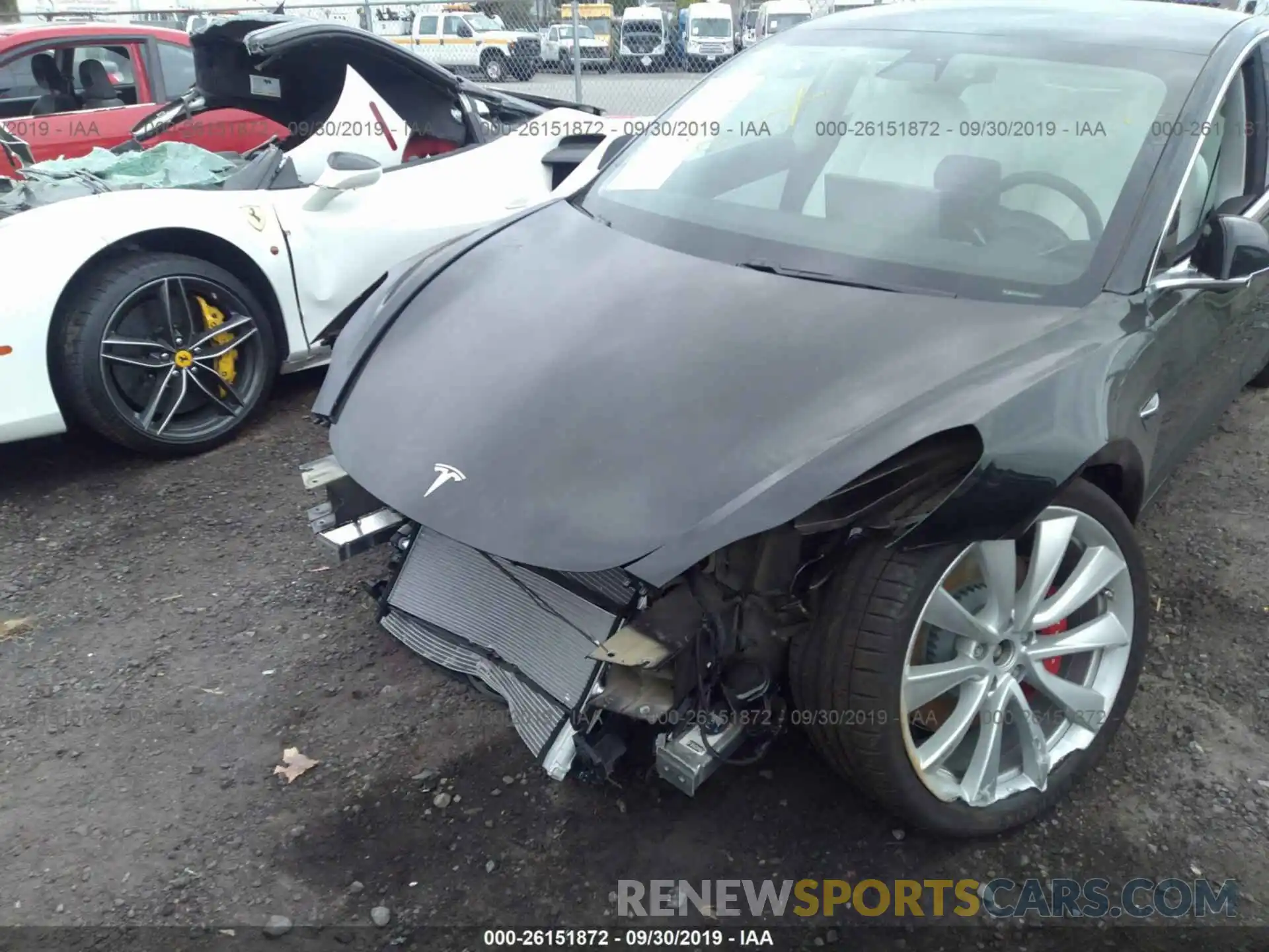 6 Photograph of a damaged car 5YJ3E1EB6KF438833 TESLA MODEL 3 2019