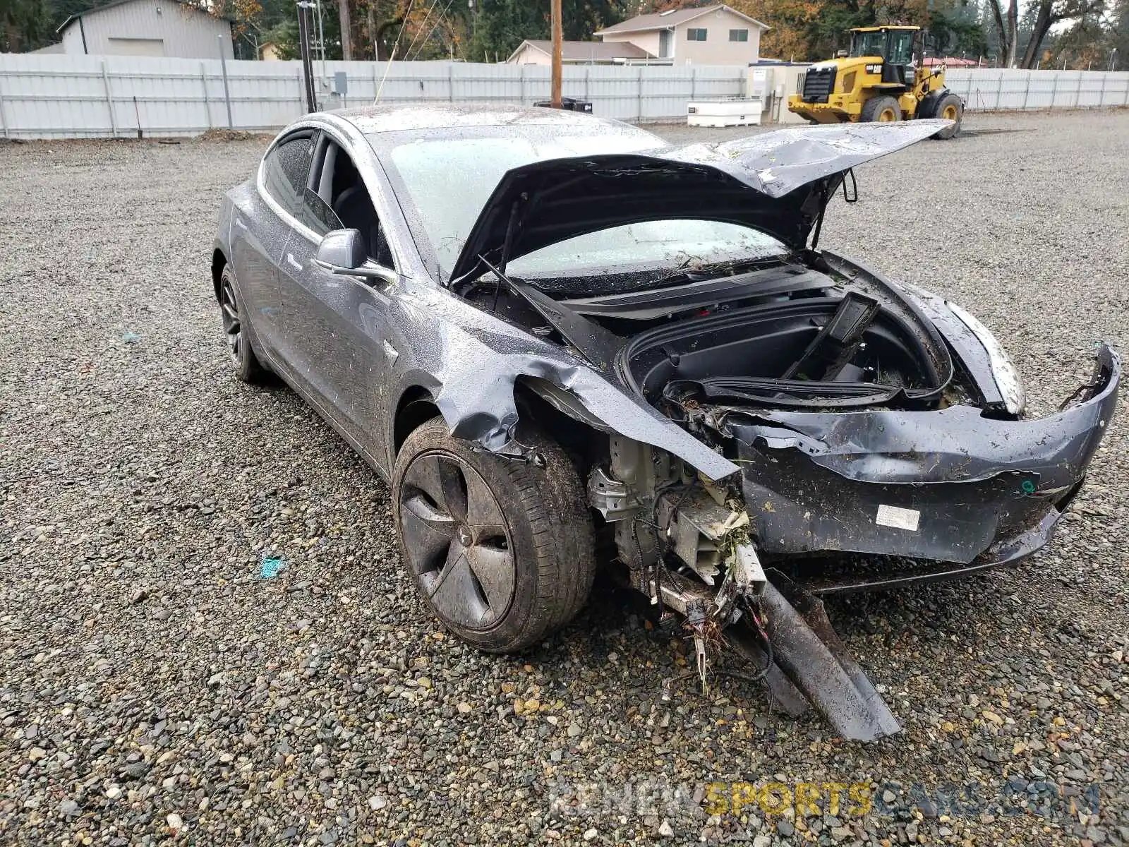 1 Photograph of a damaged car 5YJ3E1EB6KF440422 TESLA MODEL 3 2019