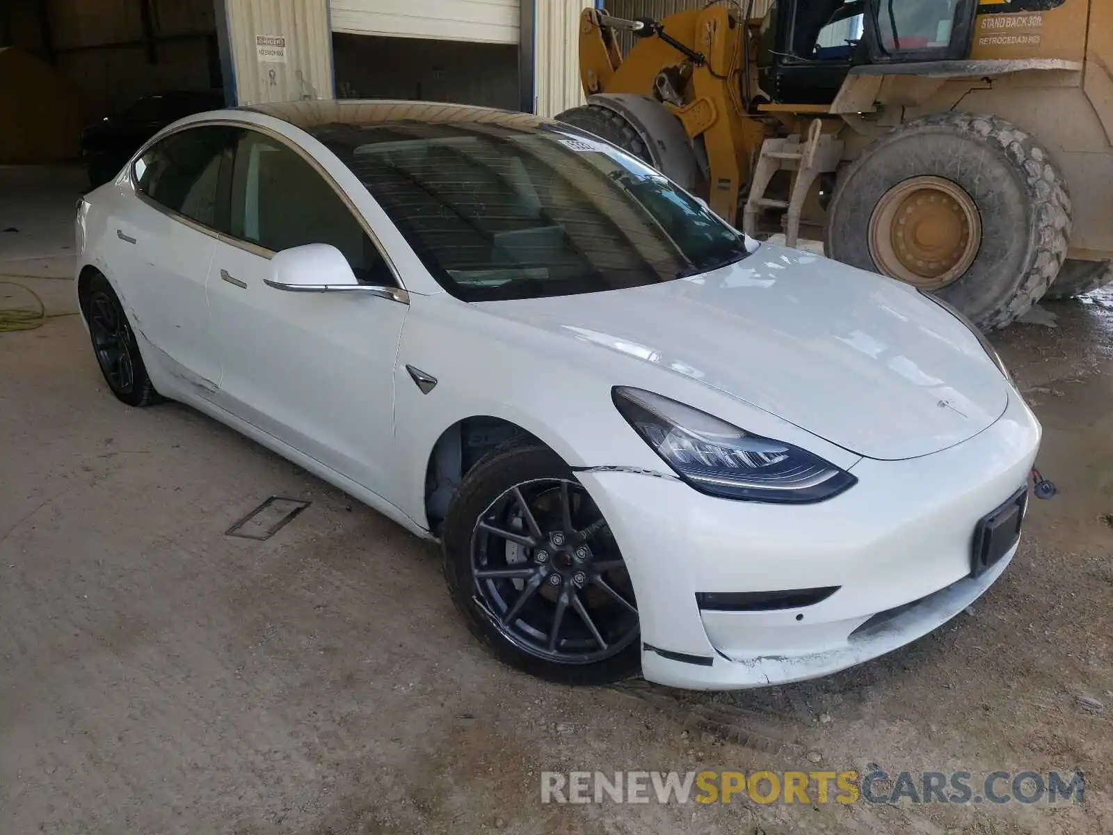 1 Photograph of a damaged car 5YJ3E1EB6KF441876 TESLA MODEL 3 2019