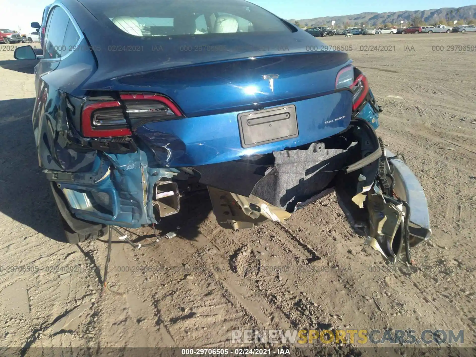 6 Photograph of a damaged car 5YJ3E1EB6KF450917 TESLA MODEL 3 2019