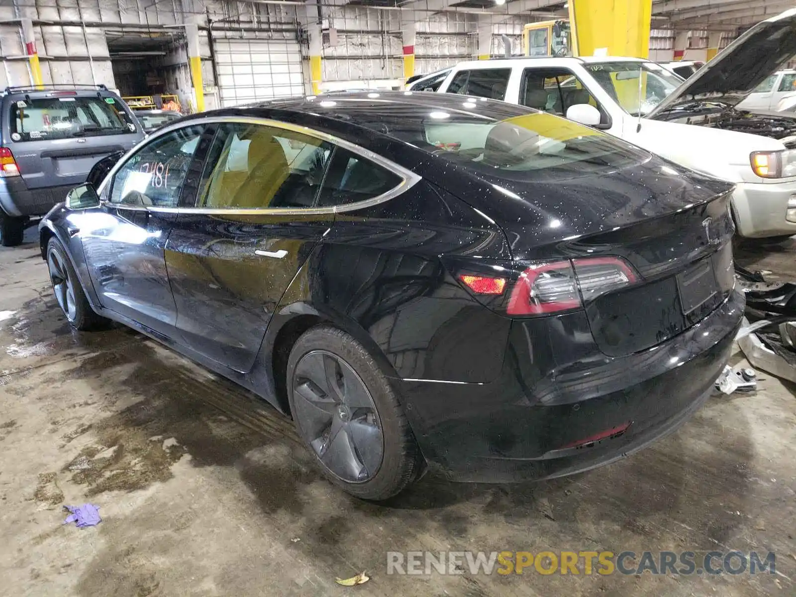 3 Photograph of a damaged car 5YJ3E1EB6KF451629 TESLA MODEL 3 2019