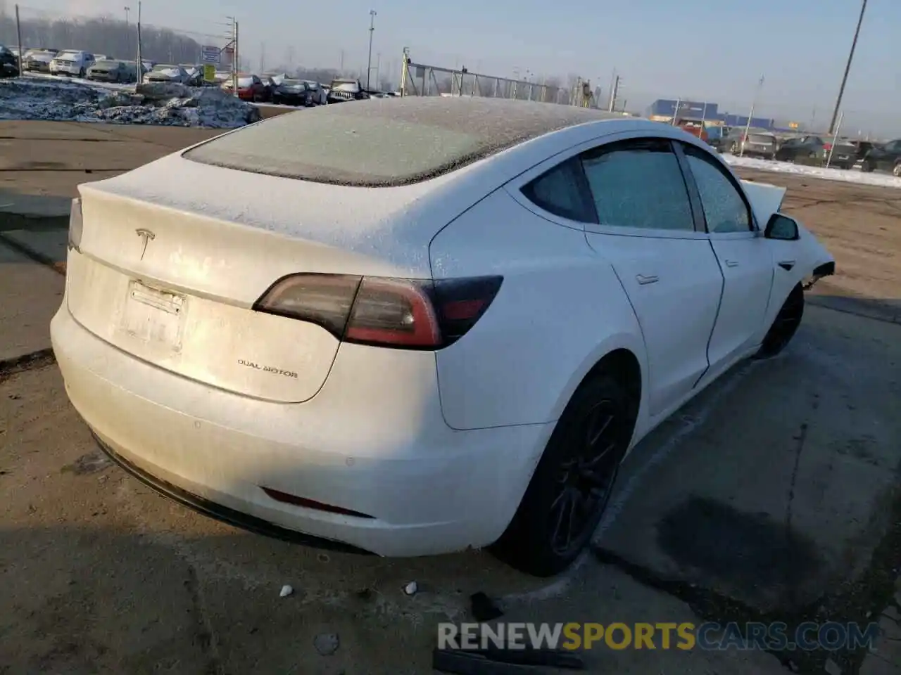 4 Photograph of a damaged car 5YJ3E1EB6KF451906 TESLA MODEL 3 2019