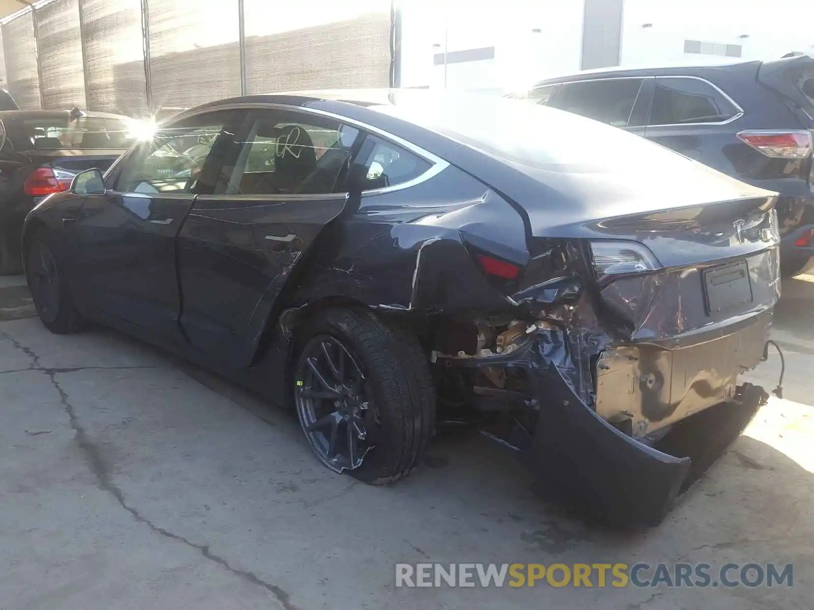 3 Photograph of a damaged car 5YJ3E1EB6KF451923 TESLA MODEL 3 2019