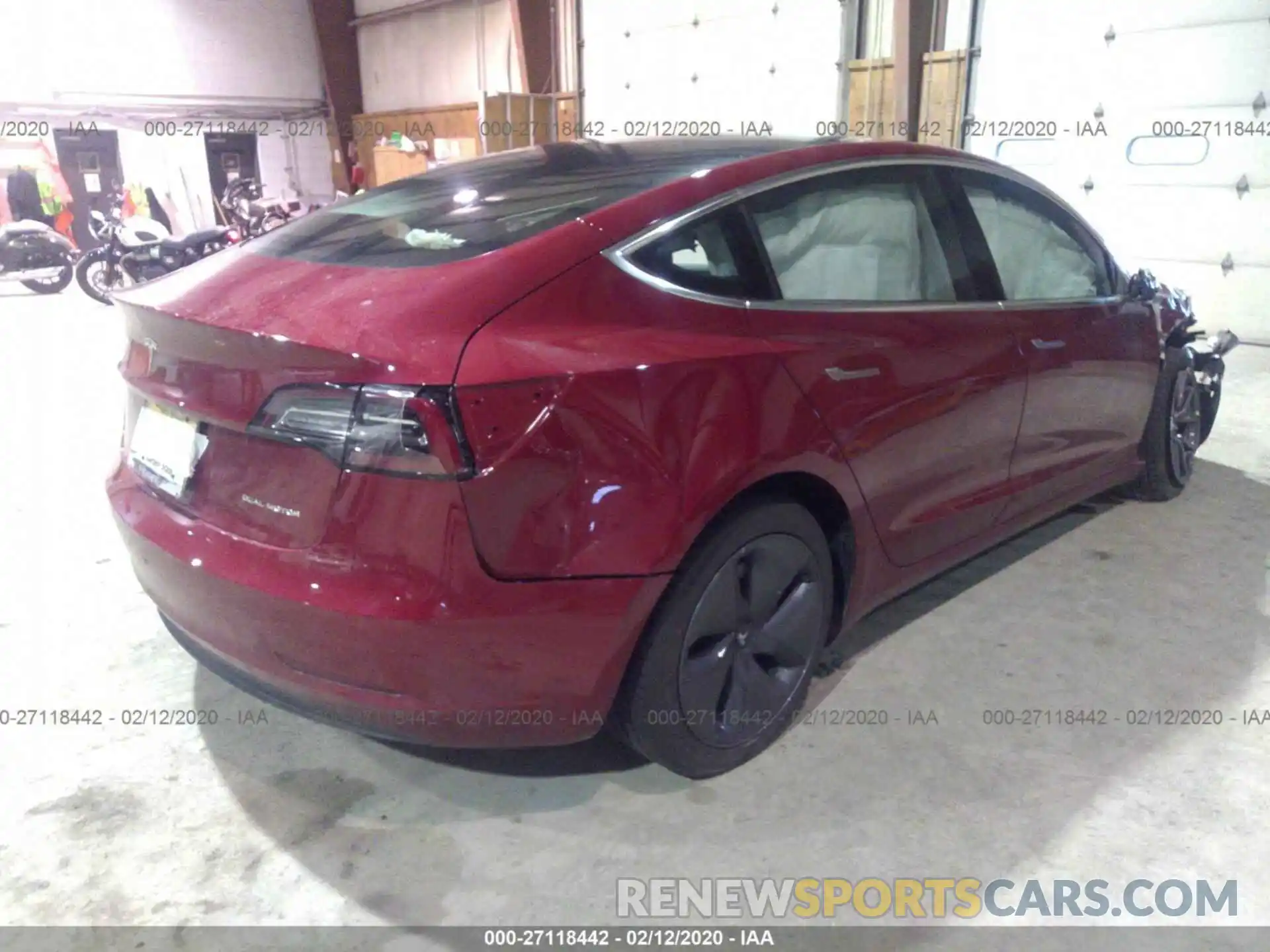 4 Photograph of a damaged car 5YJ3E1EB6KF452506 TESLA MODEL 3 2019