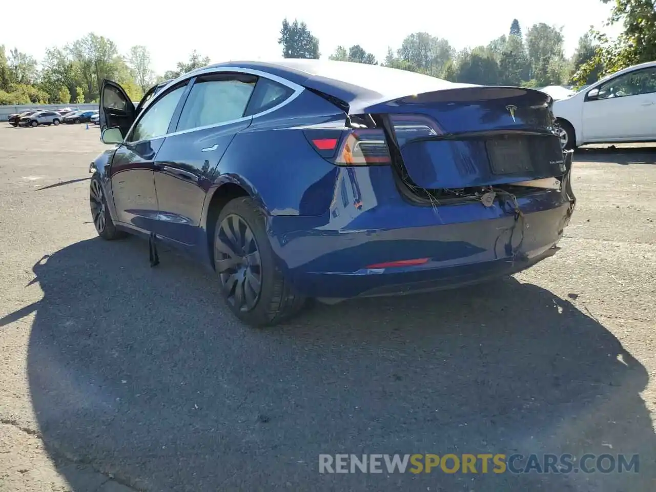 3 Photograph of a damaged car 5YJ3E1EB6KF497204 TESLA MODEL 3 2019