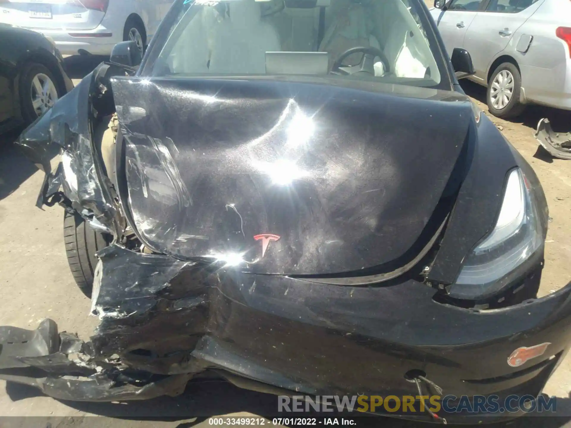 10 Photograph of a damaged car 5YJ3E1EB6KF498014 TESLA MODEL 3 2019