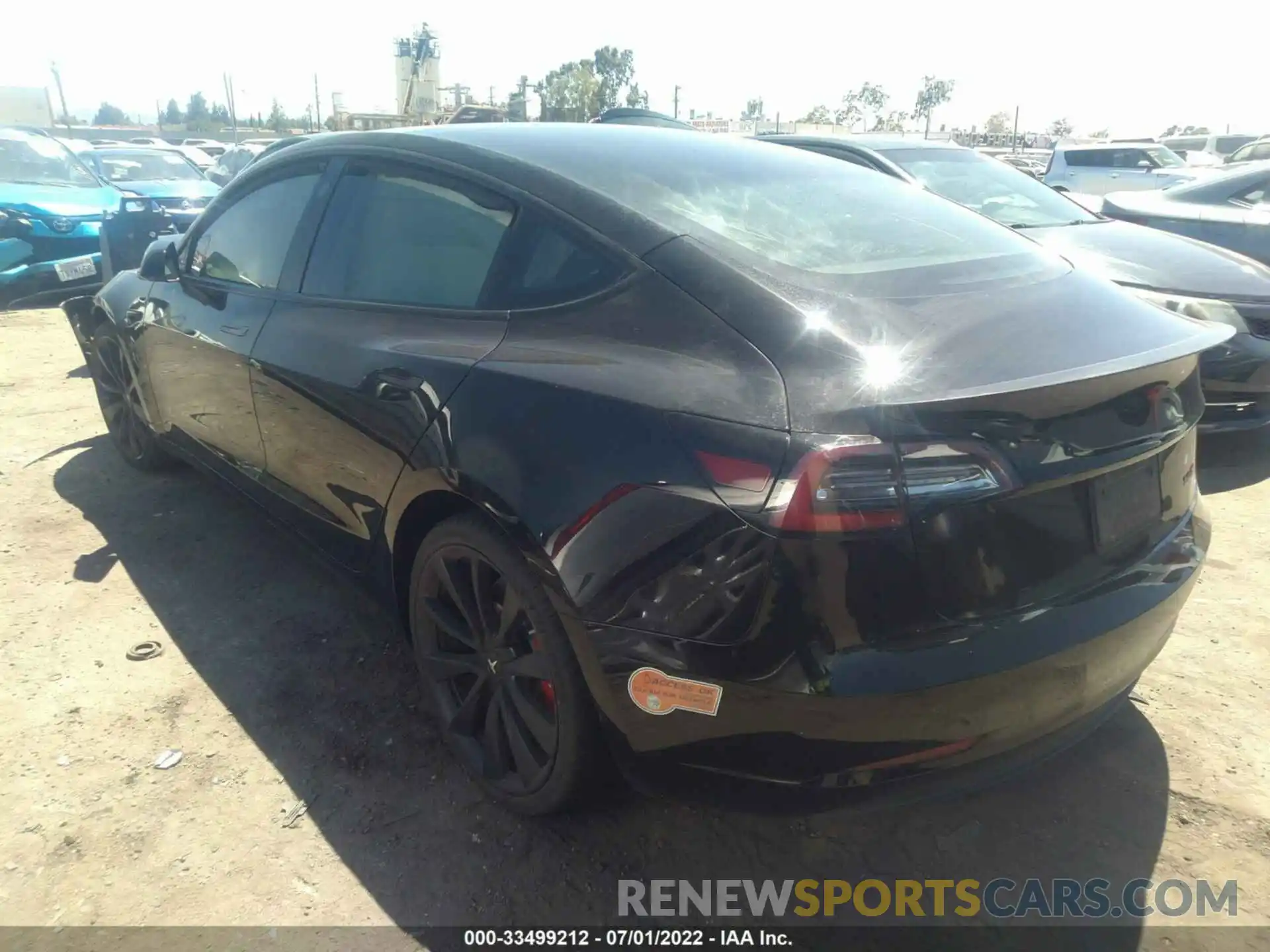 3 Photograph of a damaged car 5YJ3E1EB6KF498014 TESLA MODEL 3 2019