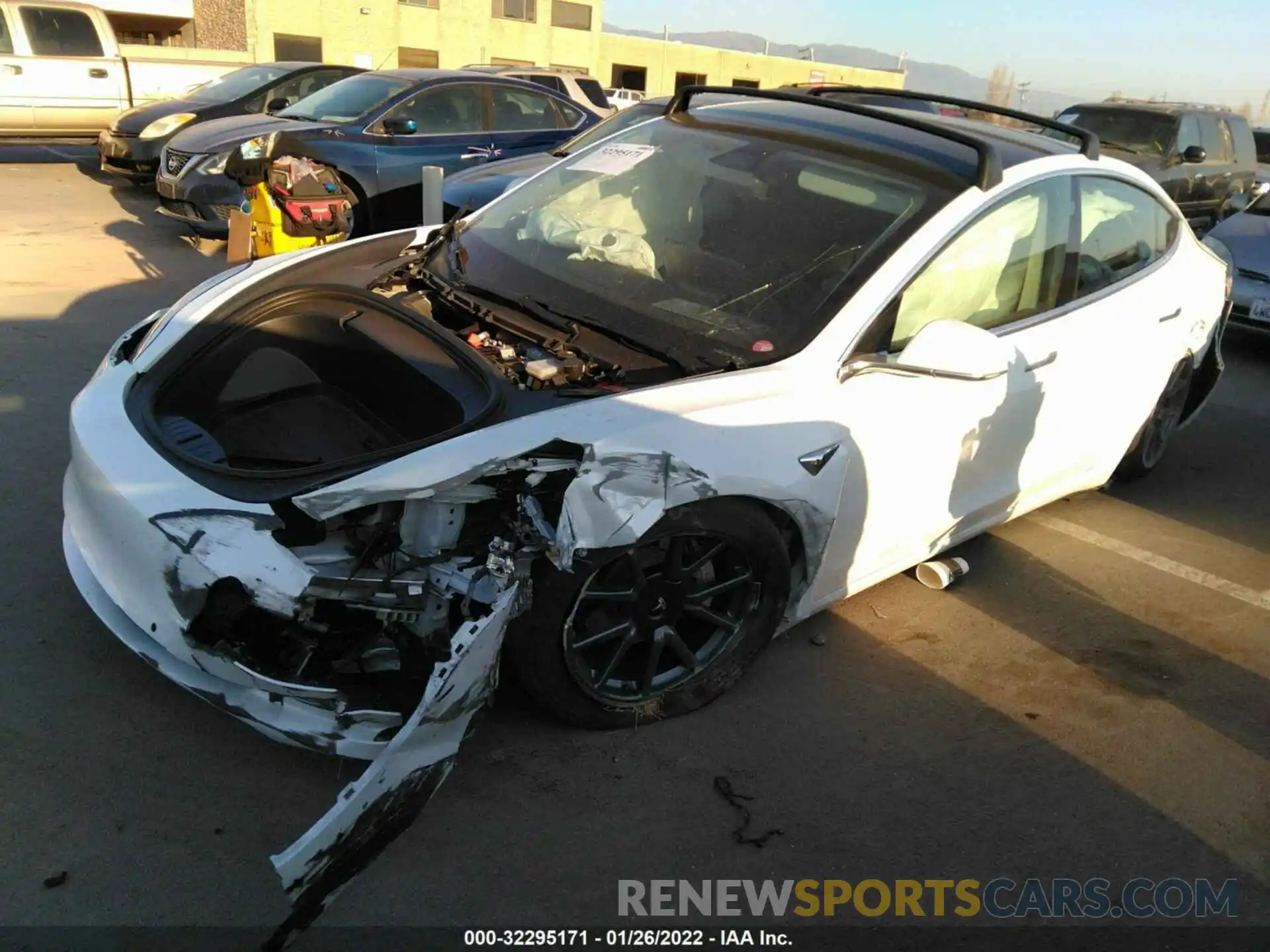 2 Photograph of a damaged car 5YJ3E1EB6KF510758 TESLA MODEL 3 2019