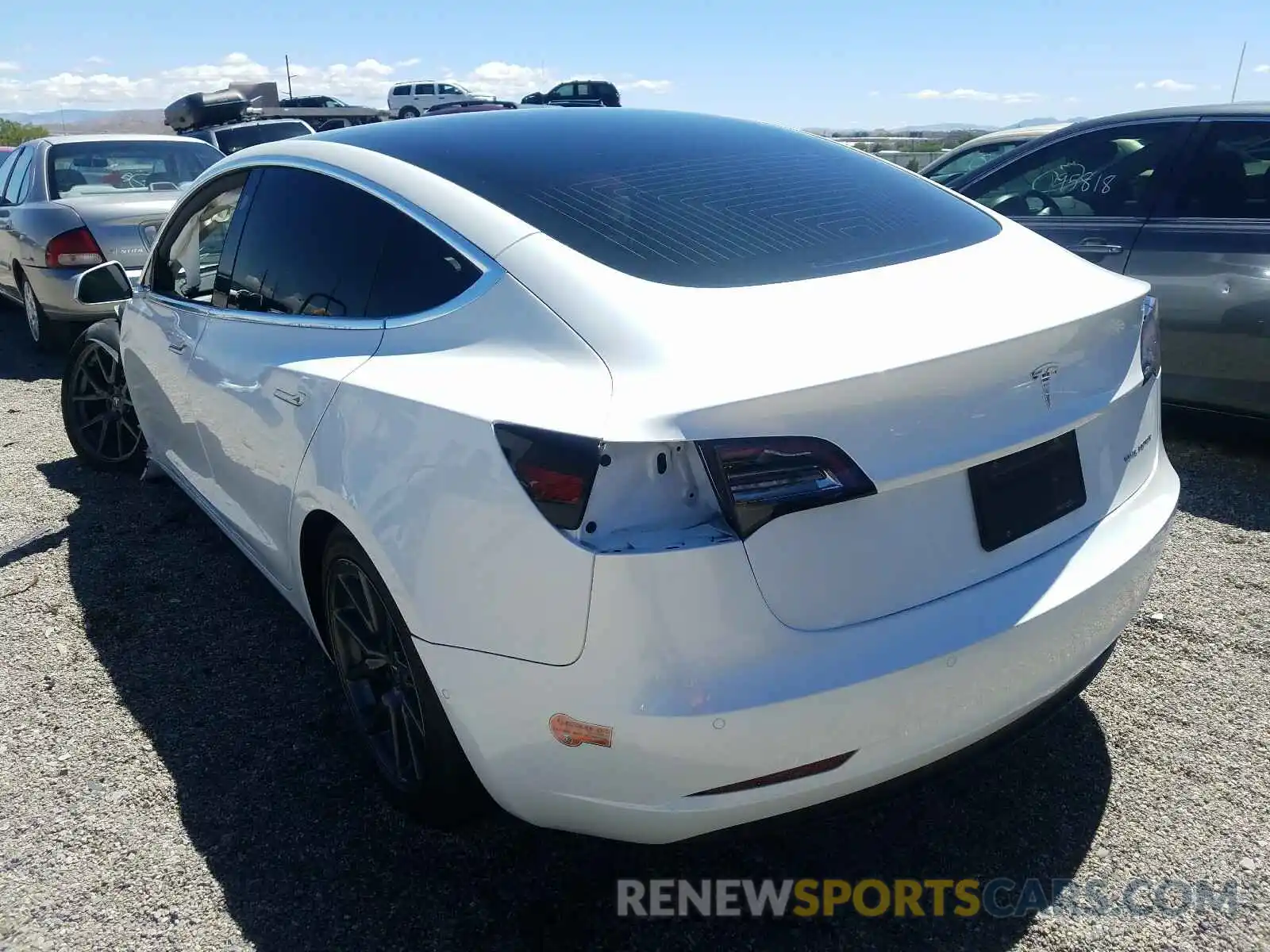 3 Photograph of a damaged car 5YJ3E1EB6KF511375 TESLA MODEL 3 2019