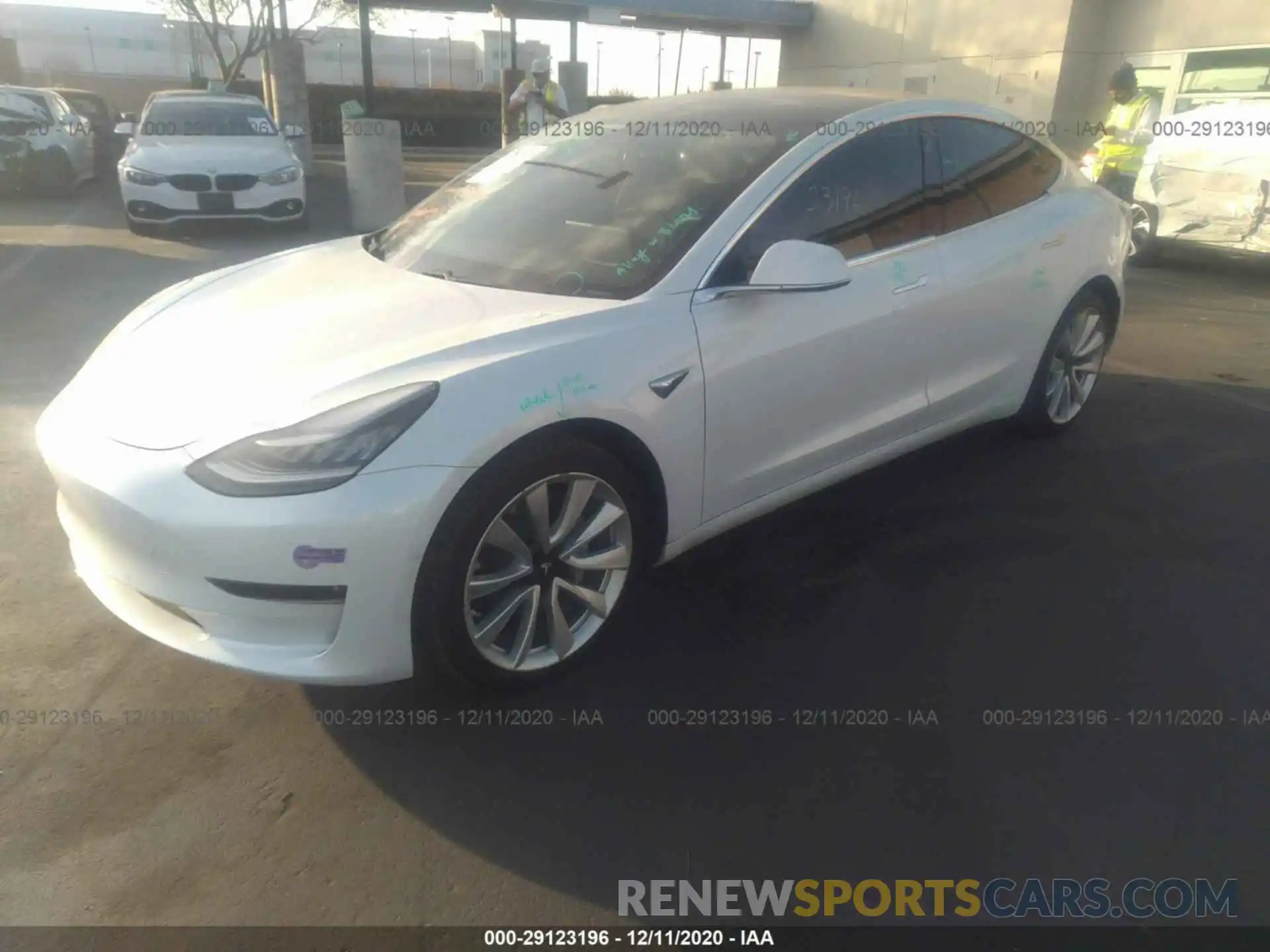 2 Photograph of a damaged car 5YJ3E1EB6KF512350 TESLA MODEL 3 2019