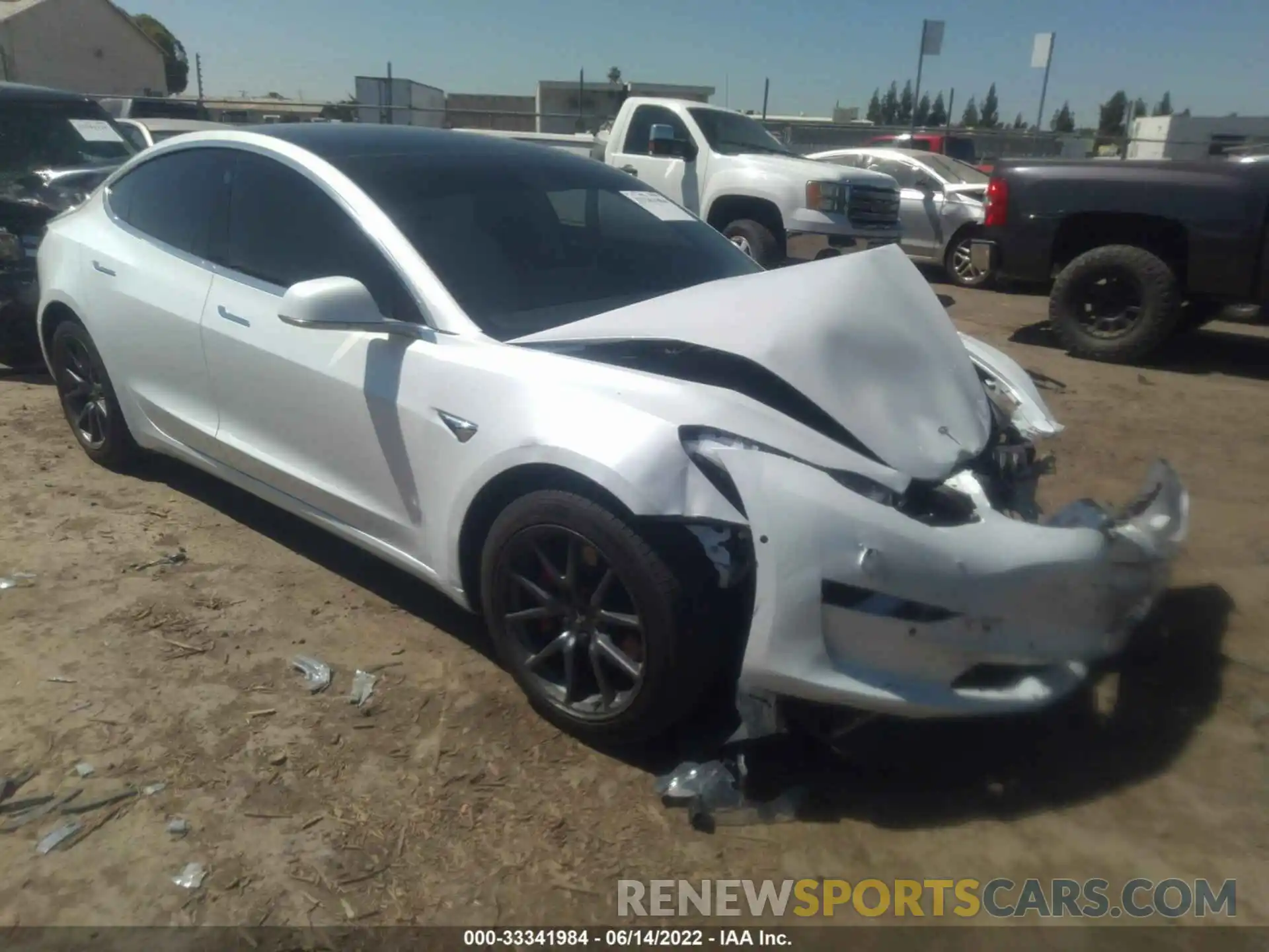 1 Photograph of a damaged car 5YJ3E1EB6KF513207 TESLA MODEL 3 2019