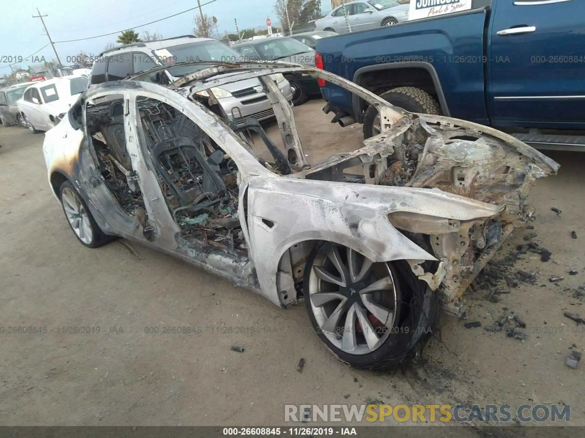 1 Photograph of a damaged car 5YJ3E1EB6KF514390 TESLA MODEL 3 2019