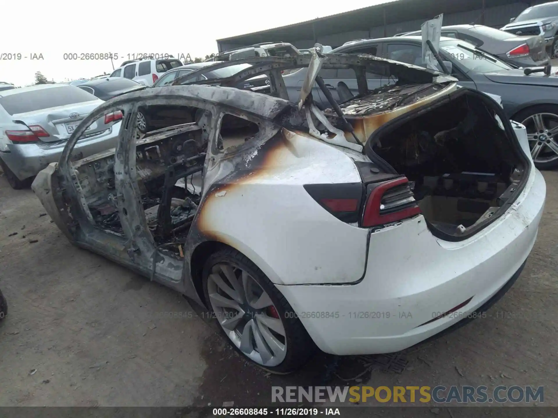 3 Photograph of a damaged car 5YJ3E1EB6KF514390 TESLA MODEL 3 2019