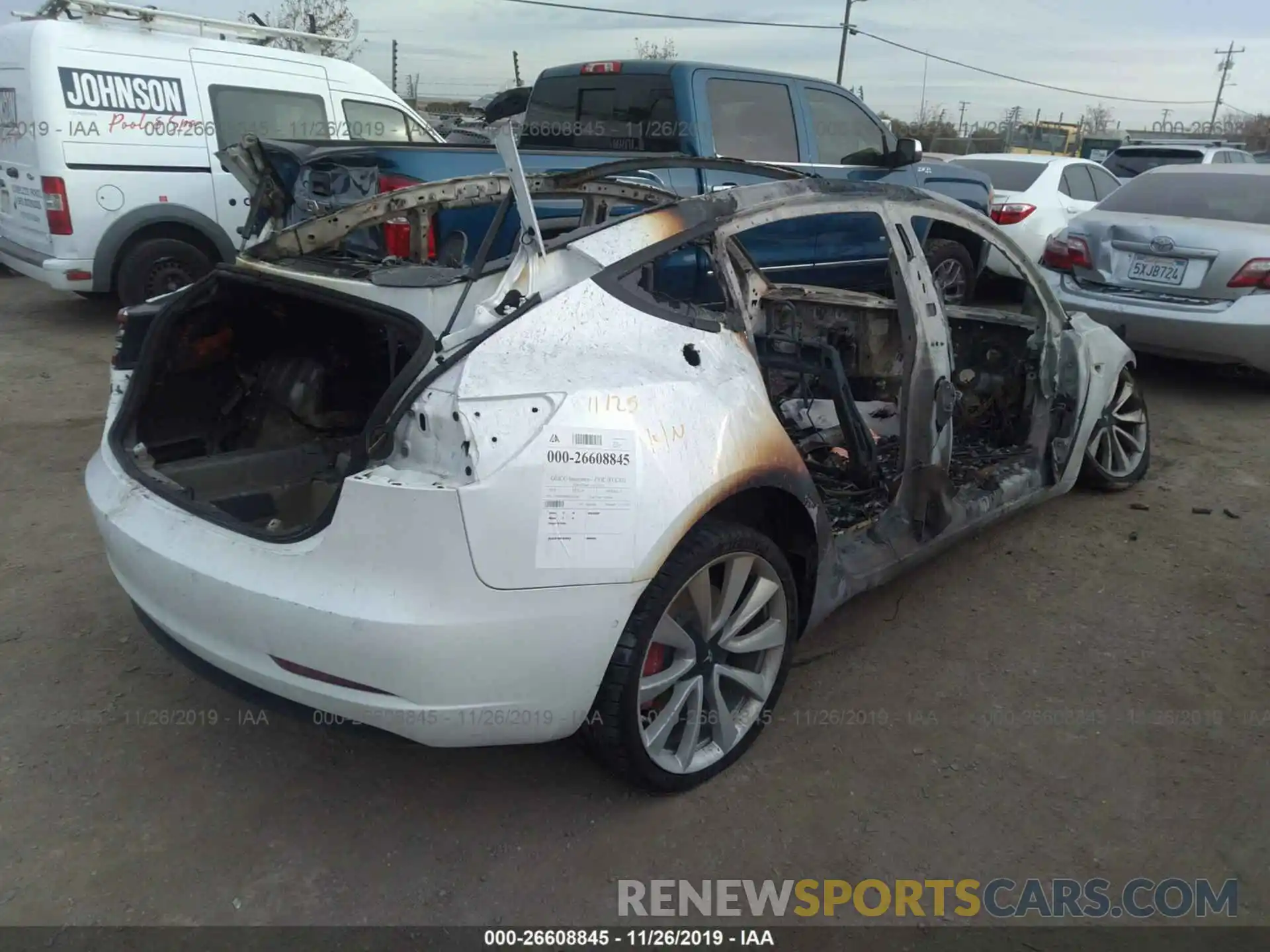 4 Photograph of a damaged car 5YJ3E1EB6KF514390 TESLA MODEL 3 2019