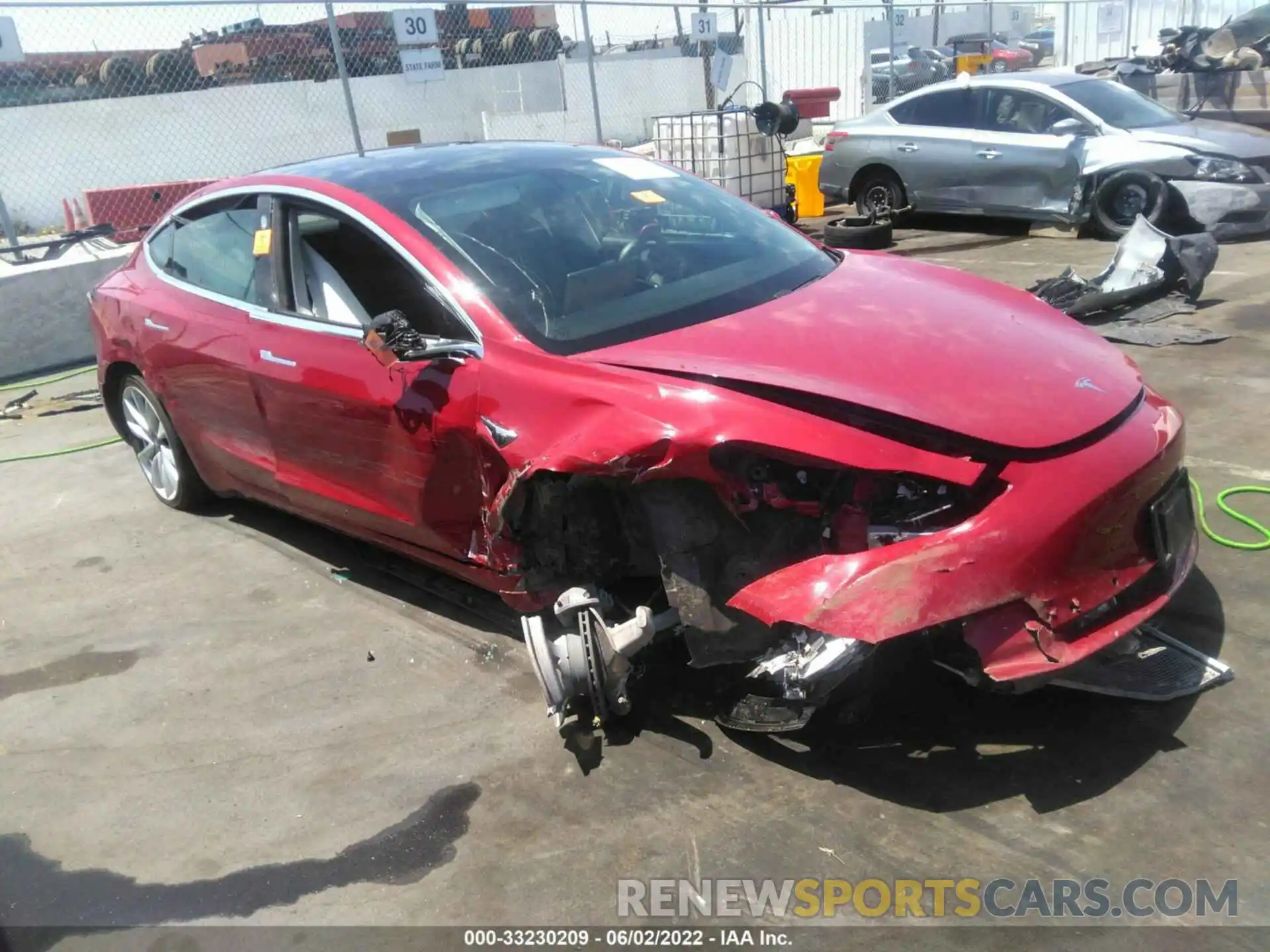 1 Photograph of a damaged car 5YJ3E1EB6KF535241 TESLA MODEL 3 2019