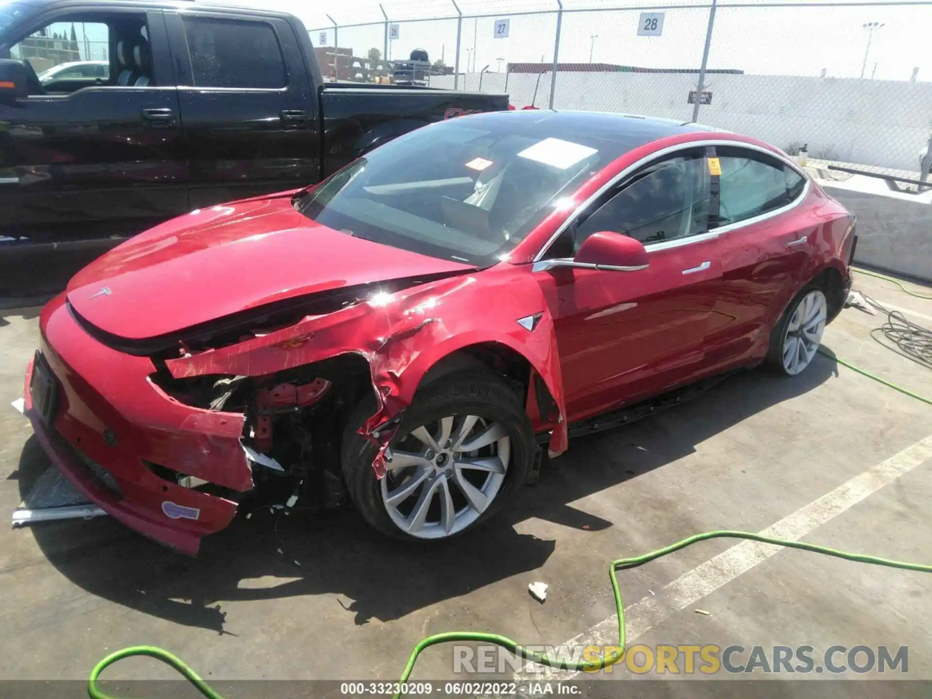 2 Photograph of a damaged car 5YJ3E1EB6KF535241 TESLA MODEL 3 2019