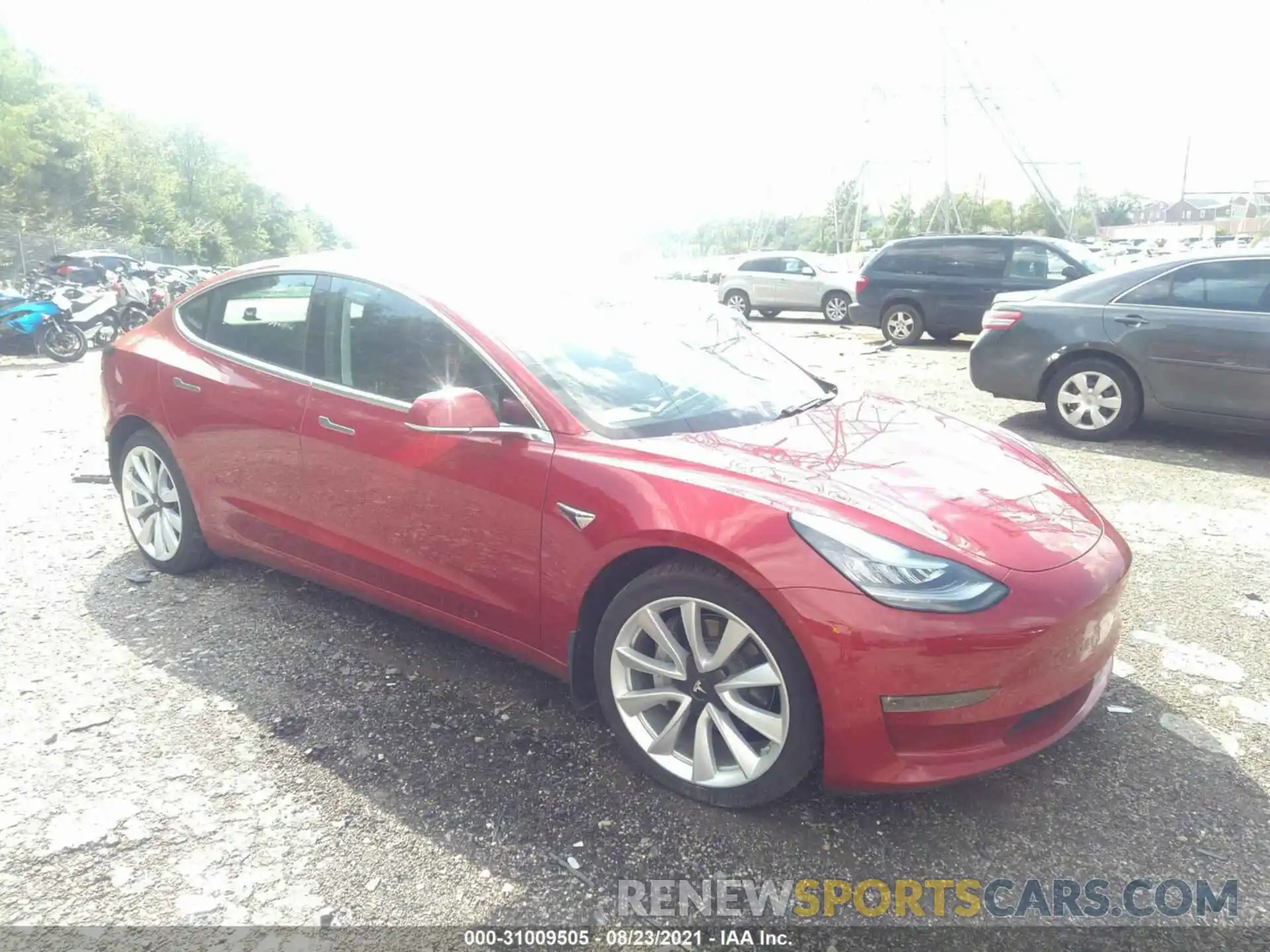 1 Photograph of a damaged car 5YJ3E1EB7KF189720 TESLA MODEL 3 2019