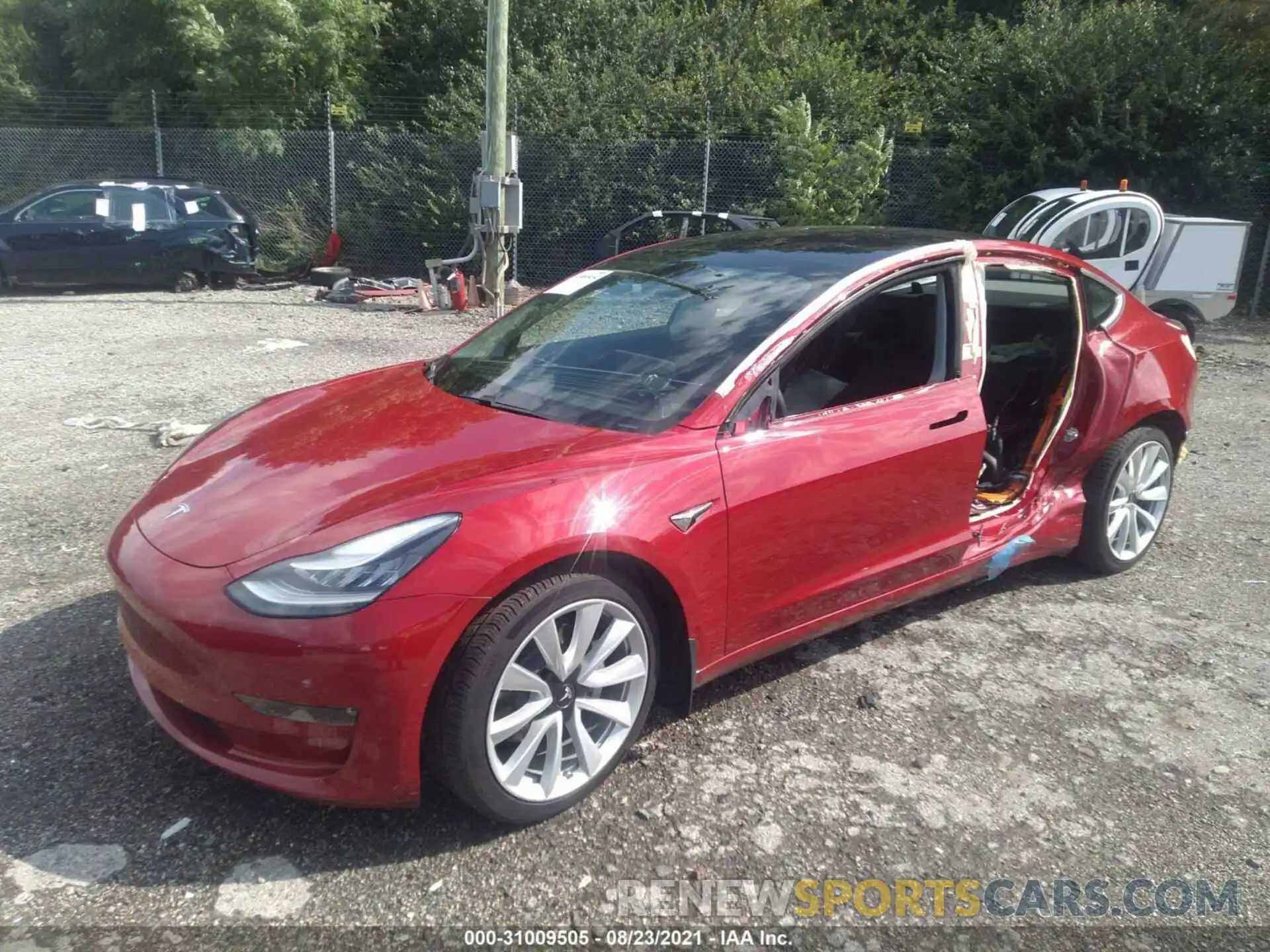 2 Photograph of a damaged car 5YJ3E1EB7KF189720 TESLA MODEL 3 2019