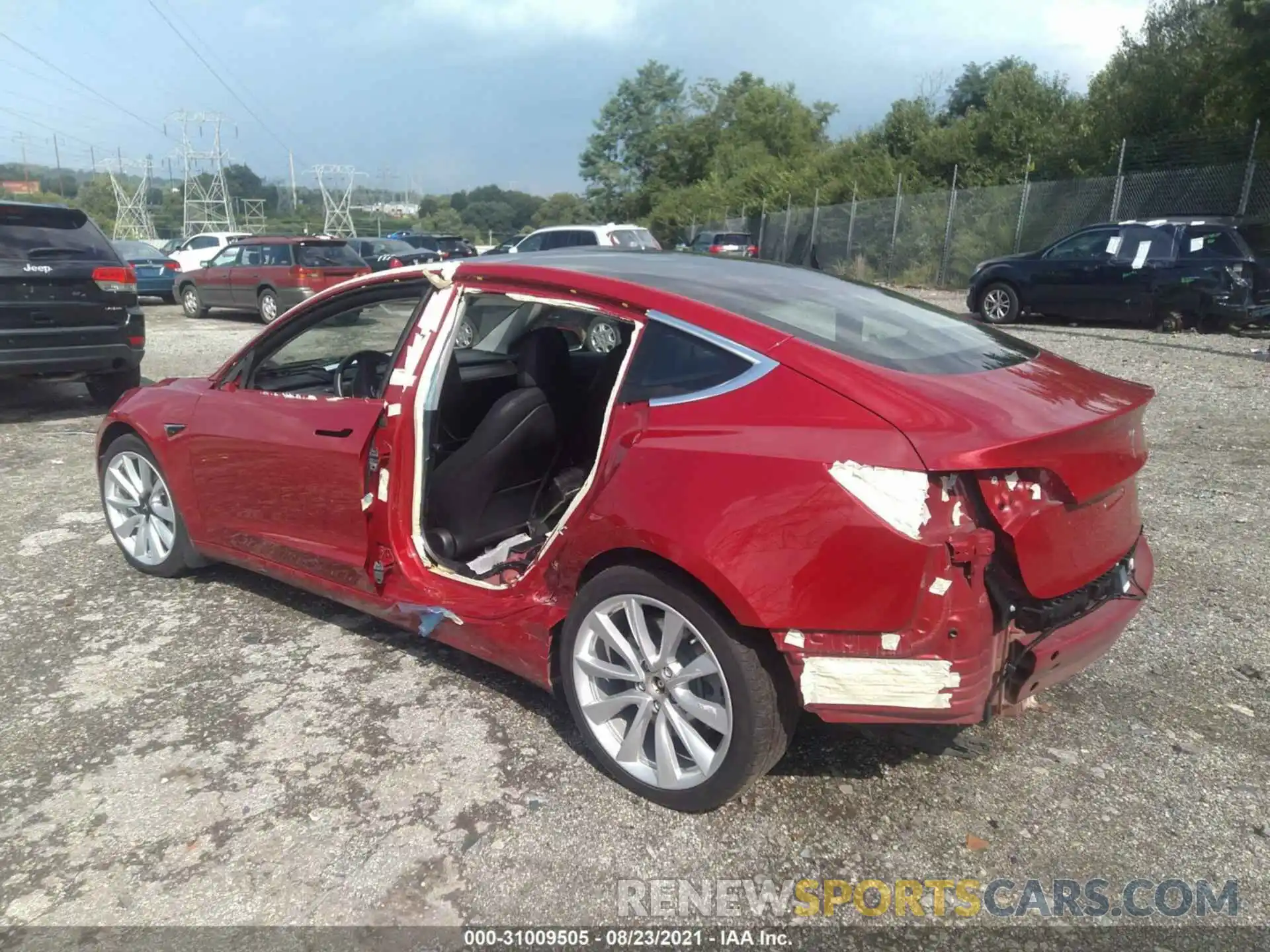 3 Photograph of a damaged car 5YJ3E1EB7KF189720 TESLA MODEL 3 2019