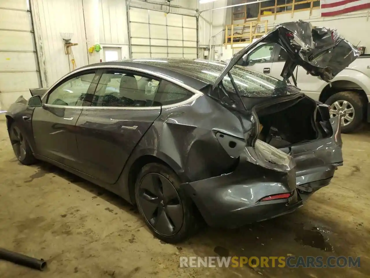 3 Photograph of a damaged car 5YJ3E1EB7KF191757 TESLA MODEL 3 2019