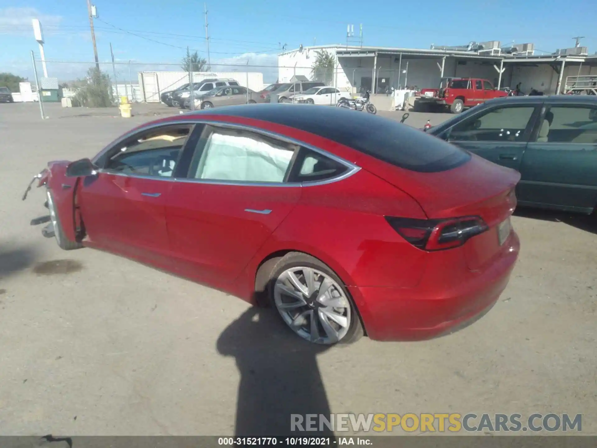 3 Photograph of a damaged car 5YJ3E1EB7KF192116 TESLA MODEL 3 2019