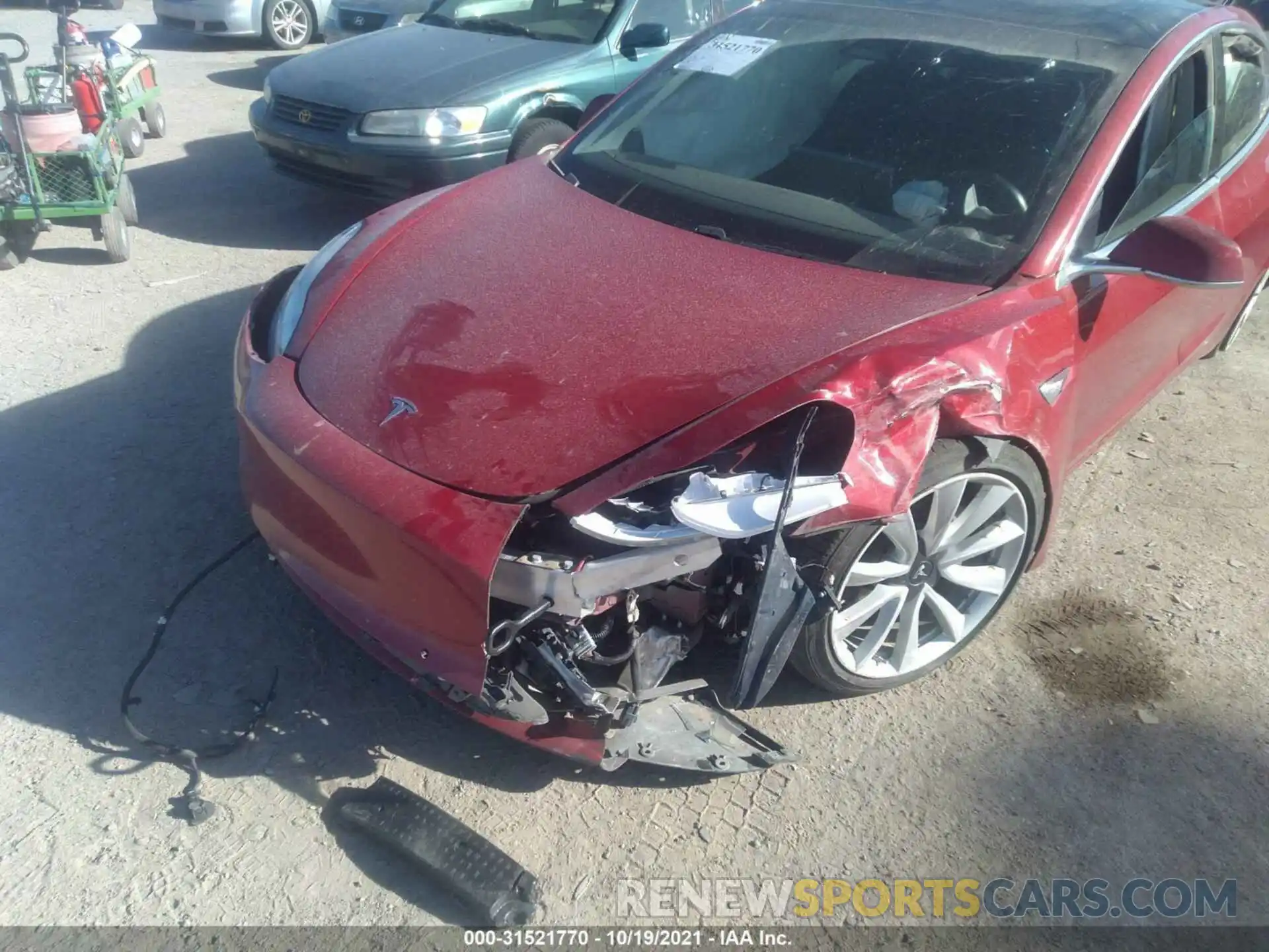 6 Photograph of a damaged car 5YJ3E1EB7KF192116 TESLA MODEL 3 2019