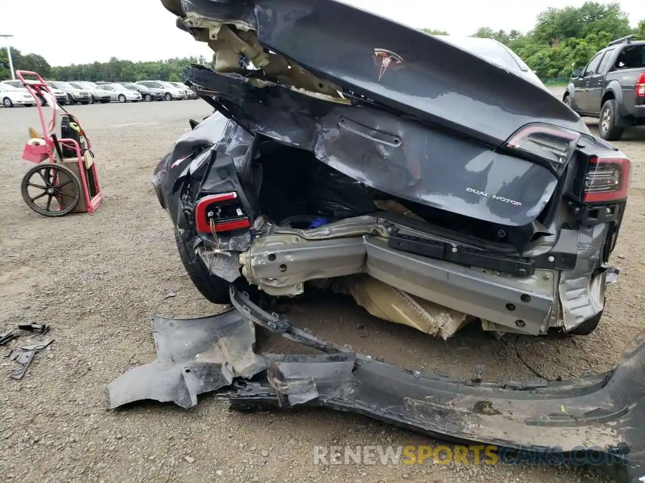 9 Photograph of a damaged car 5YJ3E1EB7KF192150 TESLA MODEL 3 2019